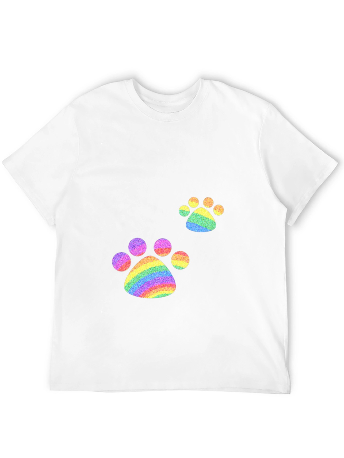 Rainbow Paw Print T-Shirt - Pride Apparel
