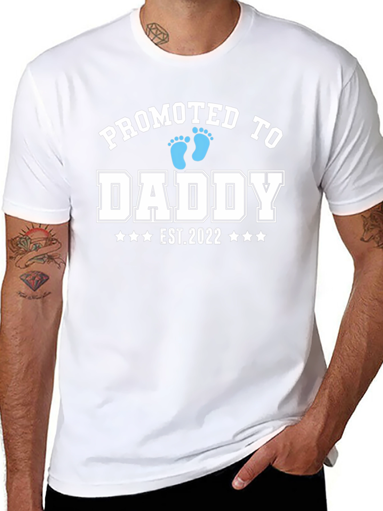 Promoted to Daddy EST 2022 T-Shirt
