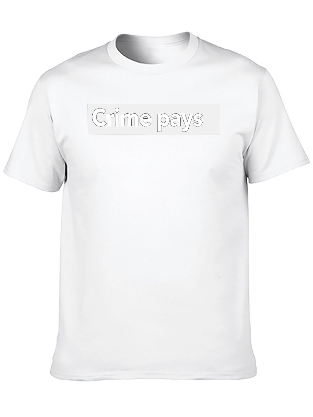 Crime Pays Graphic Tee - Edgy Streetwear T-Shirt