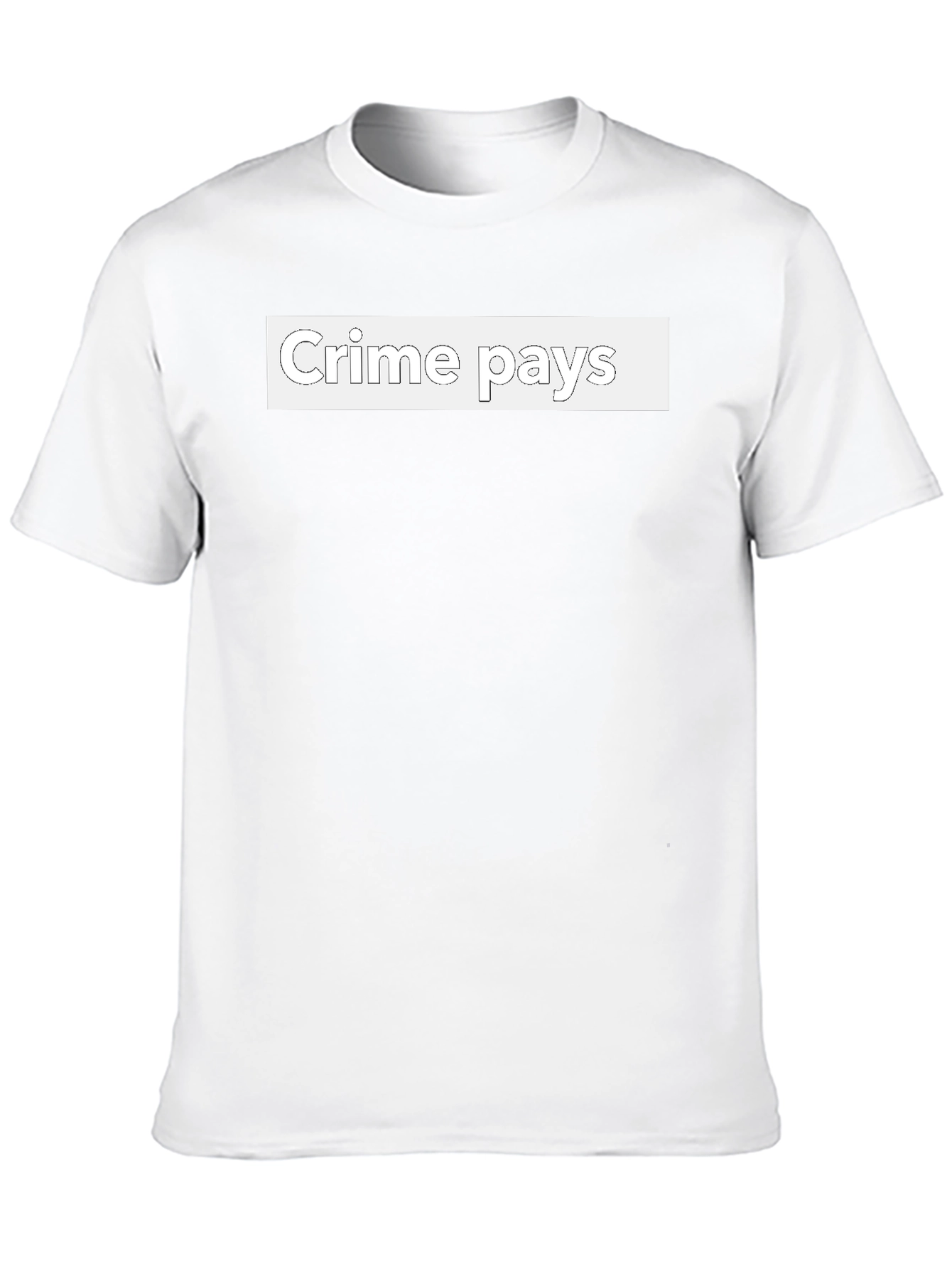 Crime Pays Graphic Tee - Edgy Streetwear T-Shirt