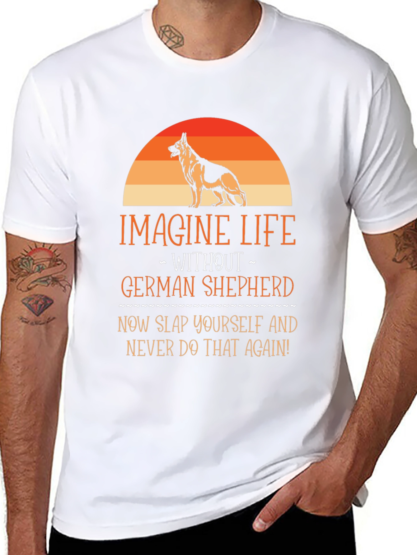 German Shepherd T-Shirt - Imagine Life Without