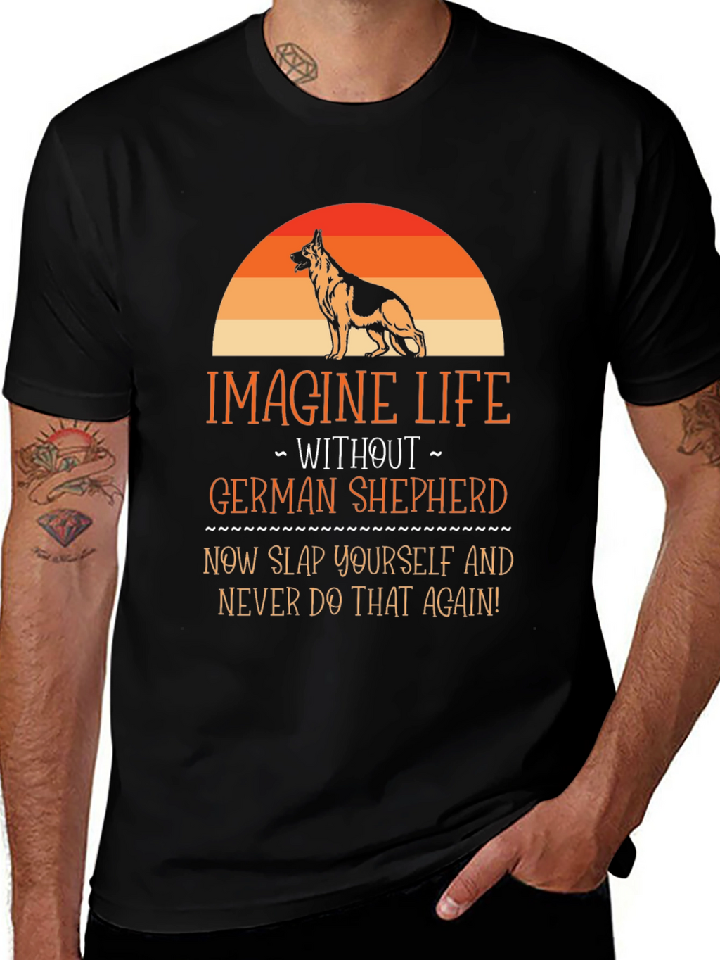 German Shepherd T-Shirt - Imagine Life Without
