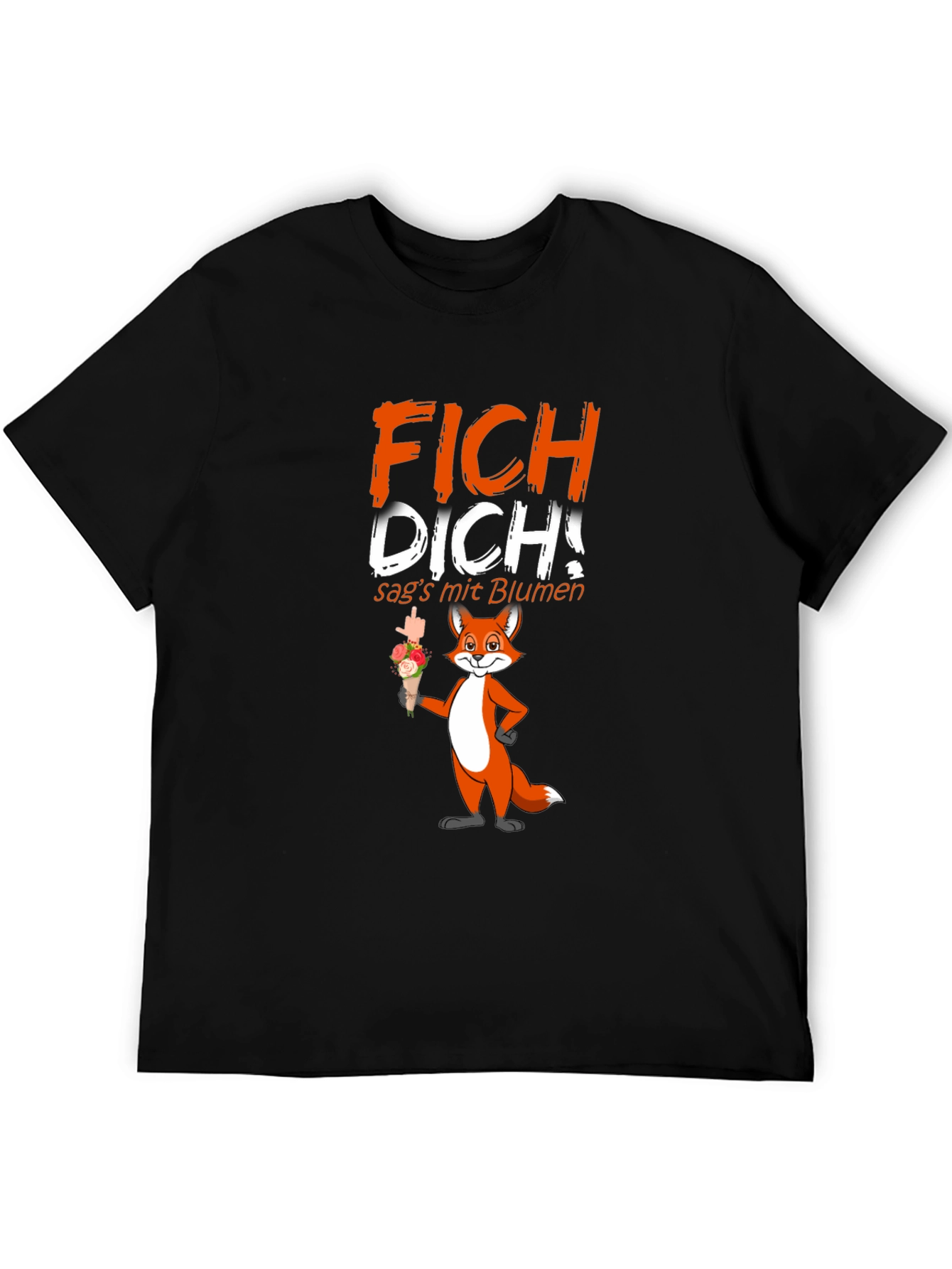 FICH DICH! Fox Graphic T-Shirt - Funny Offensive Humor