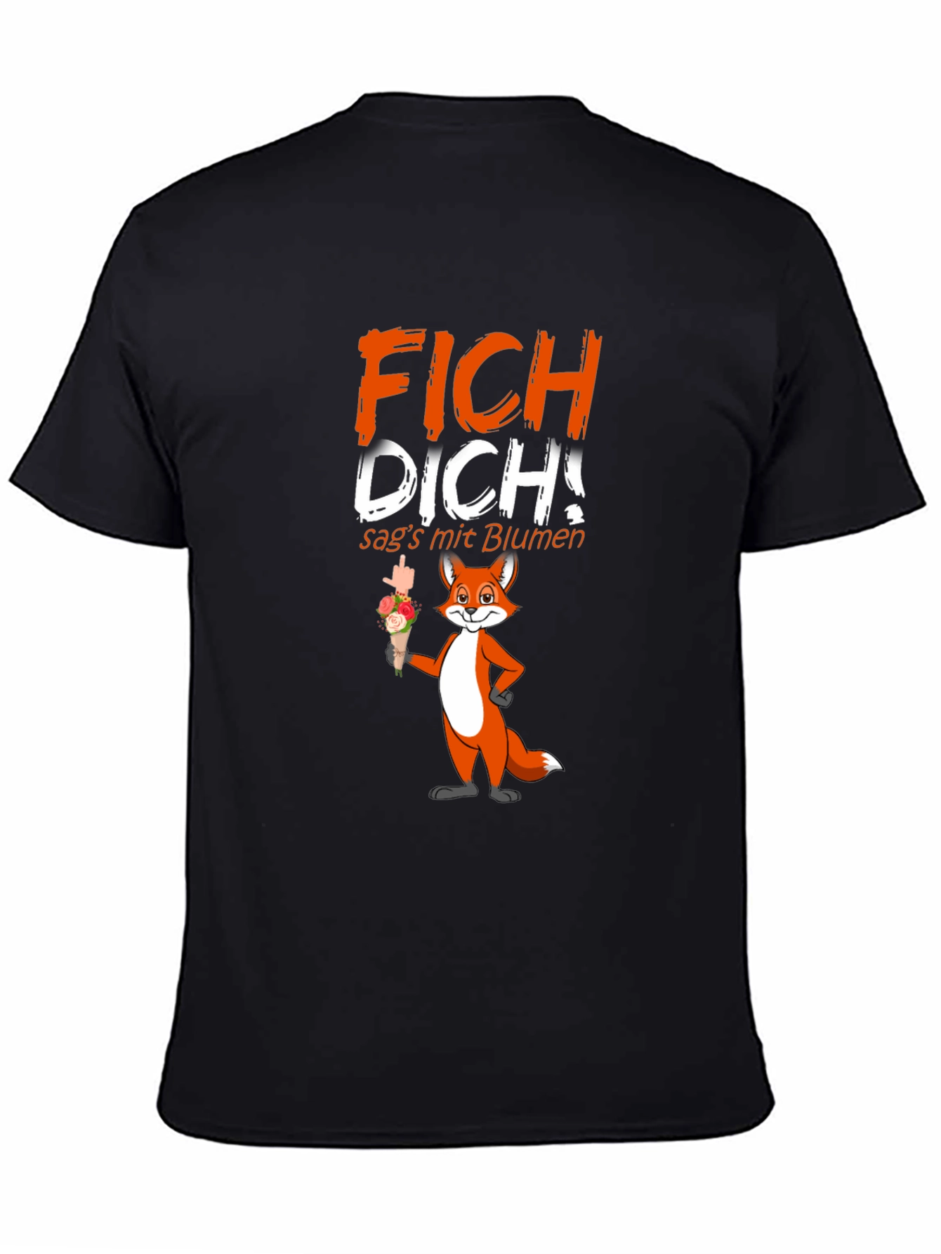 FICH DICH! Fox Graphic T-Shirt - Funny Offensive Humor