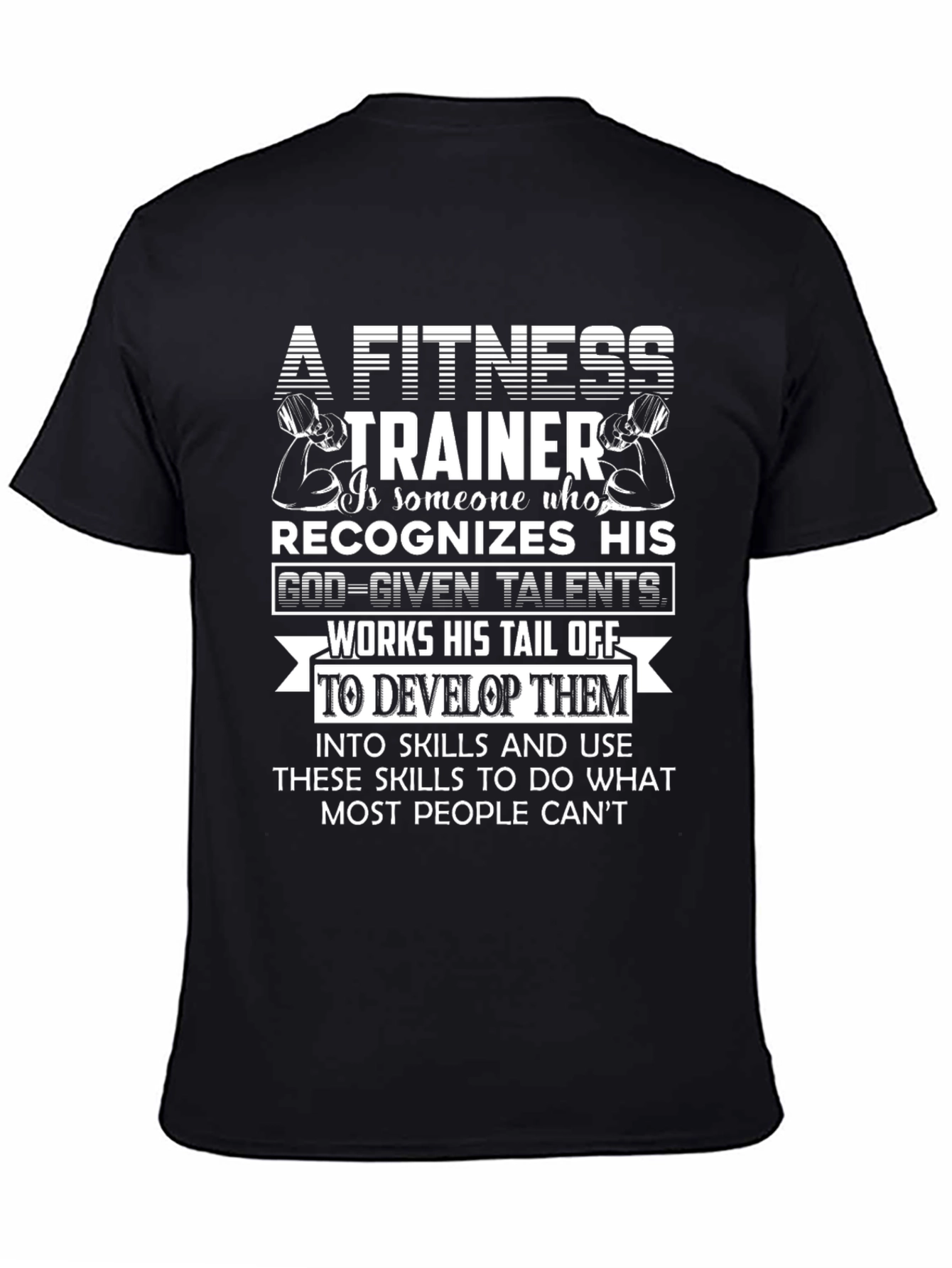 Fitness Trainer Motivational Graphic Tee
