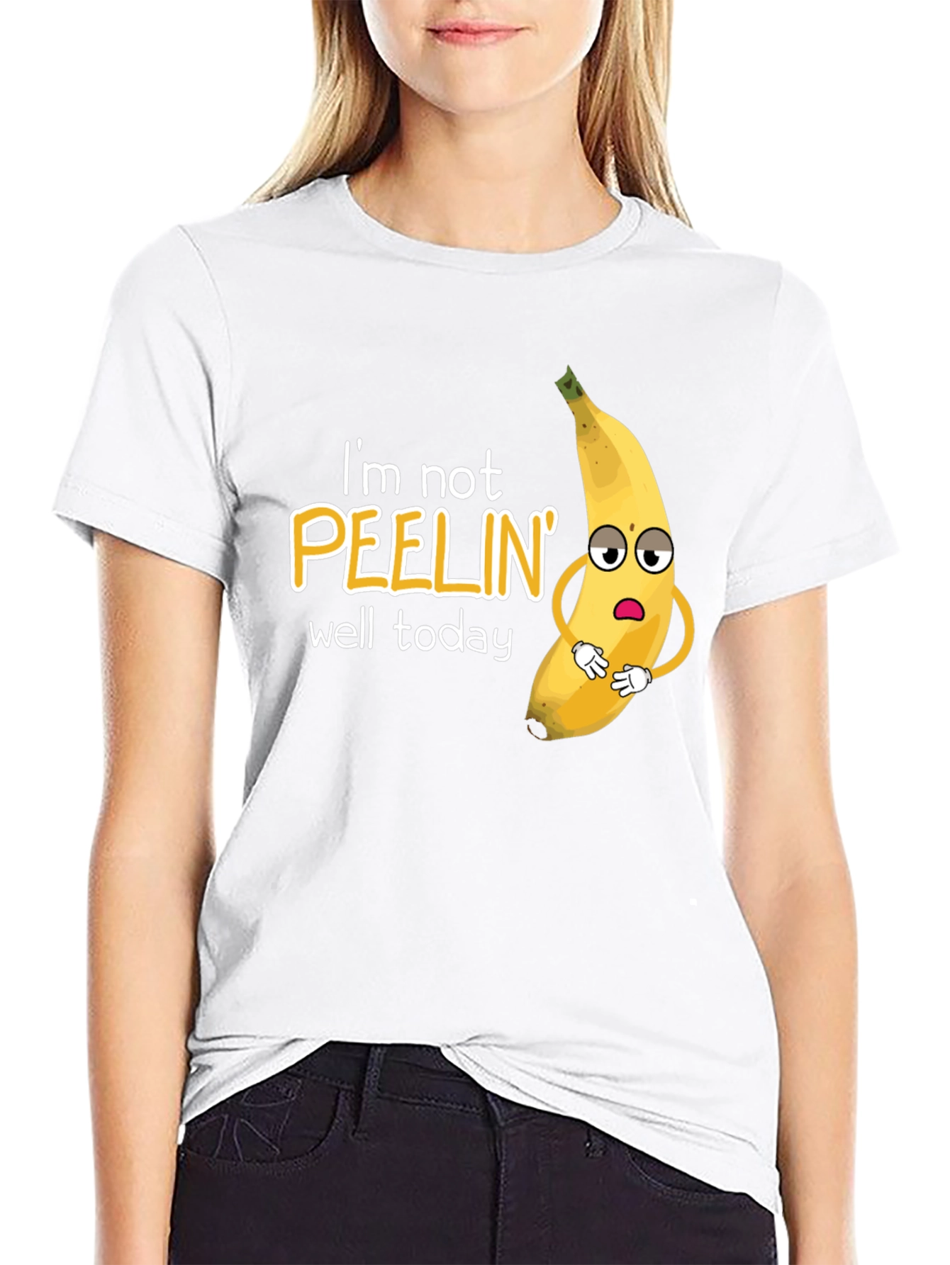 Funny Banana Pun T-Shirt - Im Not Peelin Well
