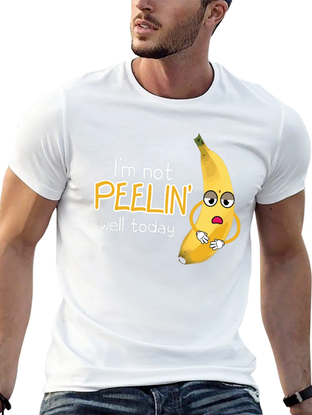 Funny Banana Pun T-Shirt - Im Not Peelin Well