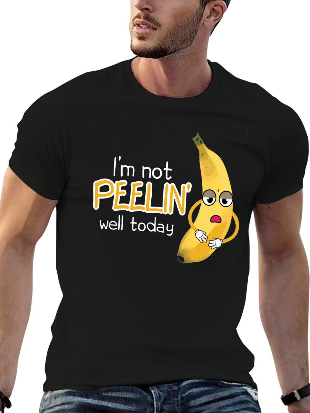 Funny Banana Pun T-Shirt - Im Not Peelin Well