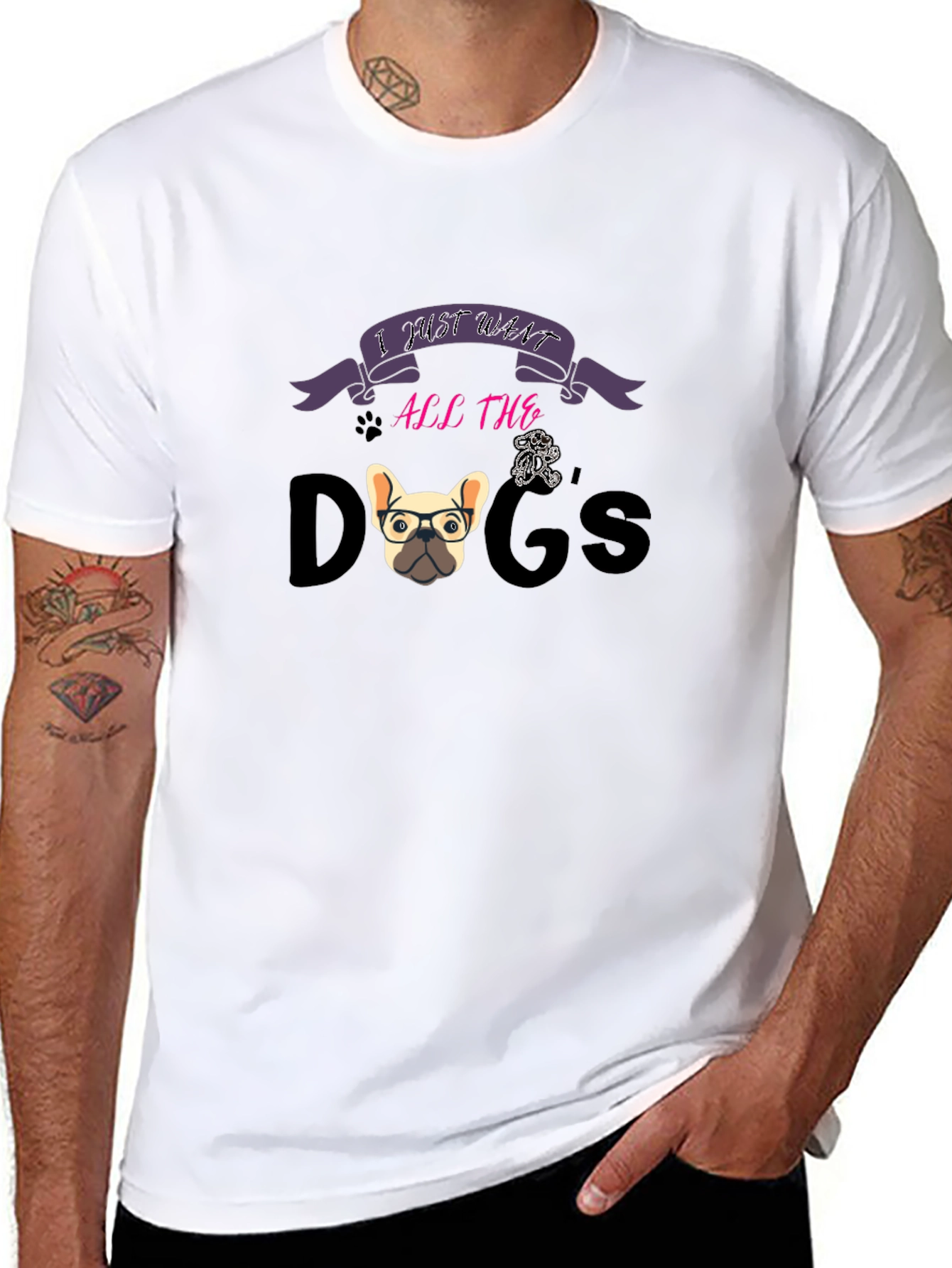 I Just Want All The Dogs Graphic T-Shirt