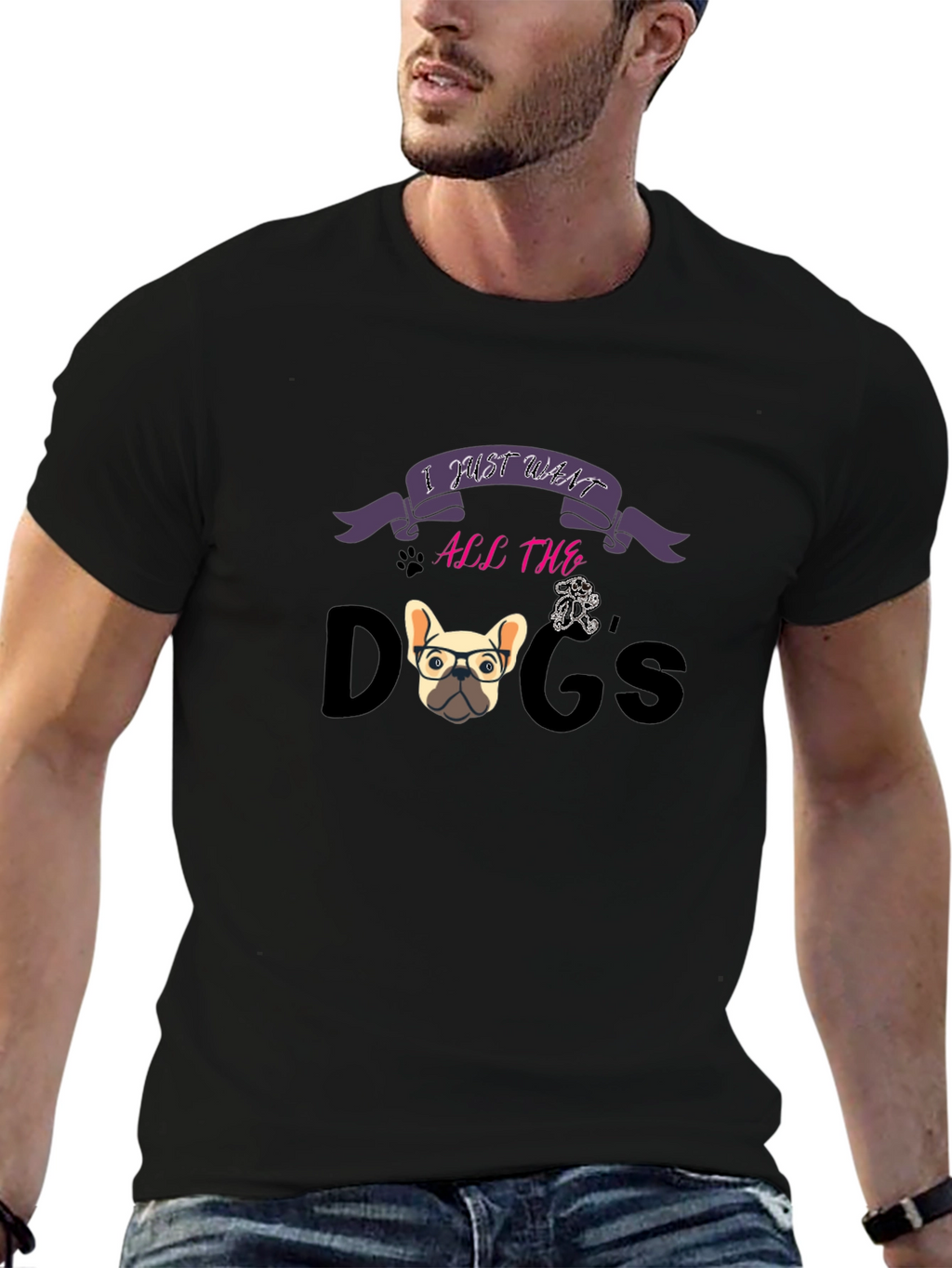 I Just Want All The Dogs Graphic T-Shirt