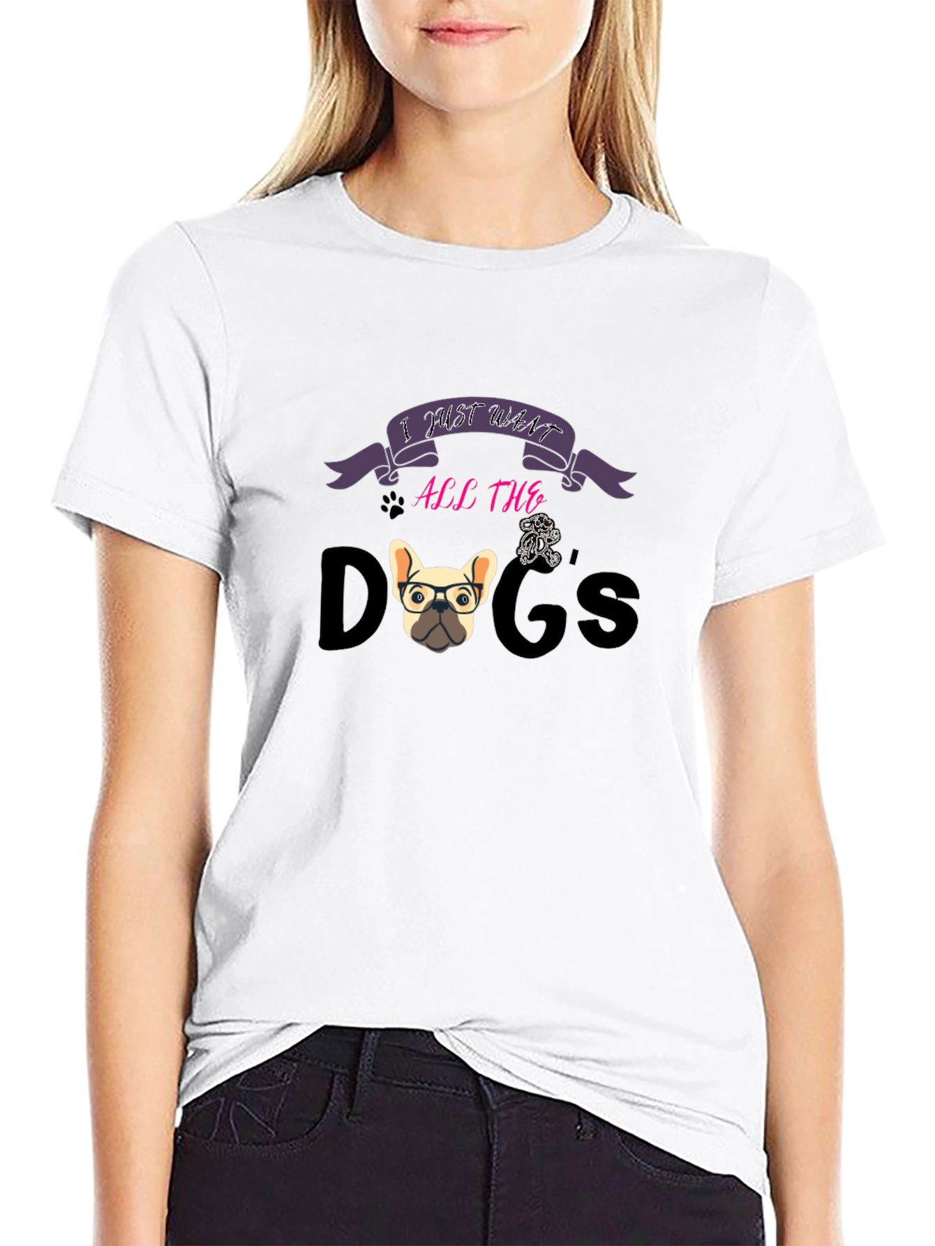 I Just Want All The Dogs Graphic T-Shirt