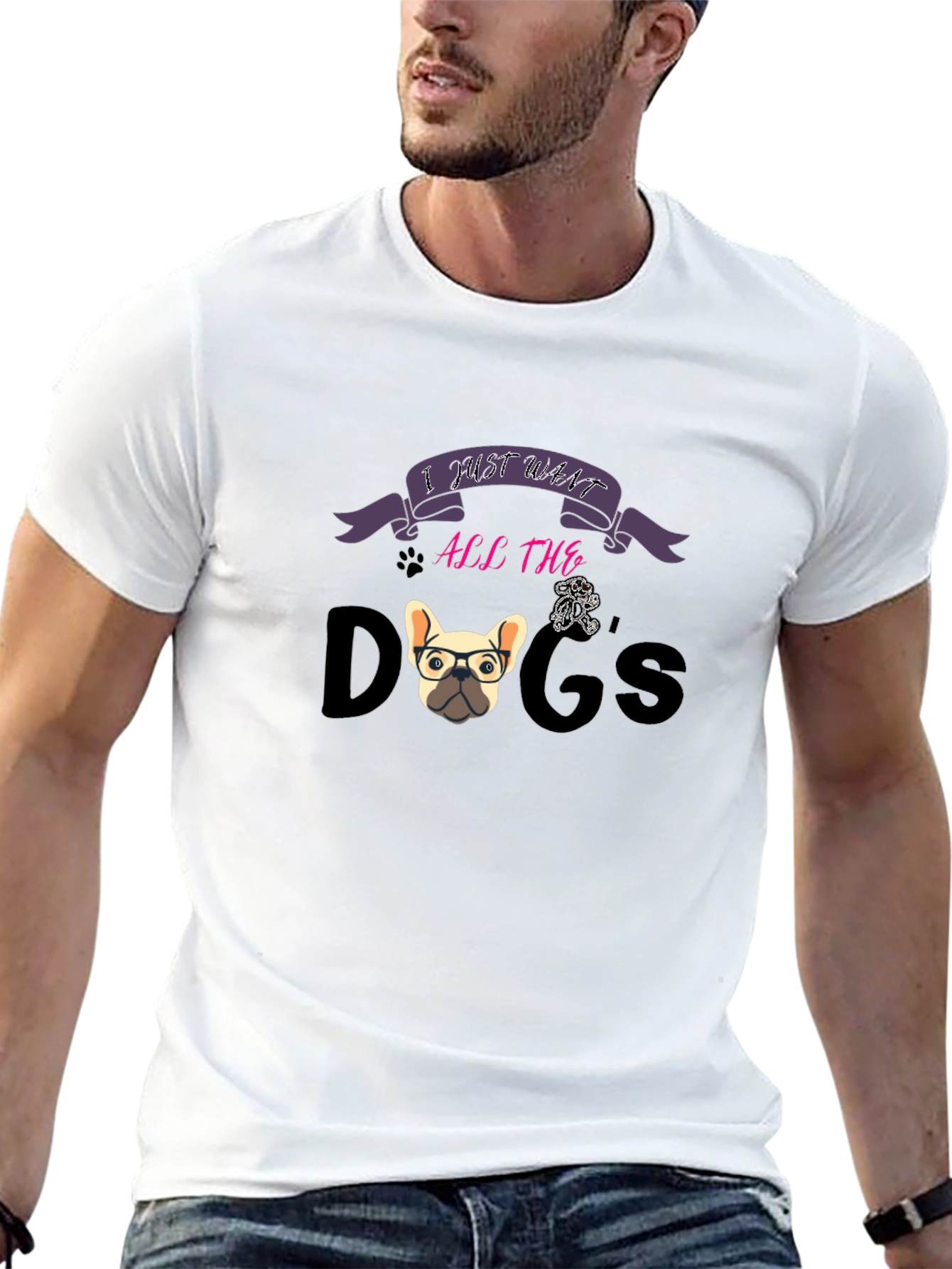 I Just Want All The Dogs Graphic T-Shirt