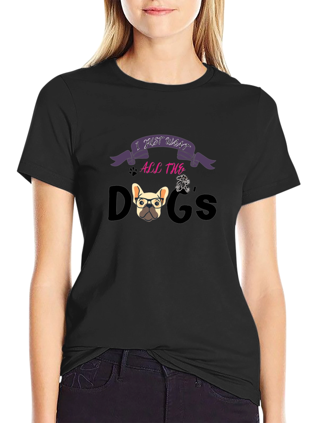 I Just Want All The Dogs Graphic T-Shirt