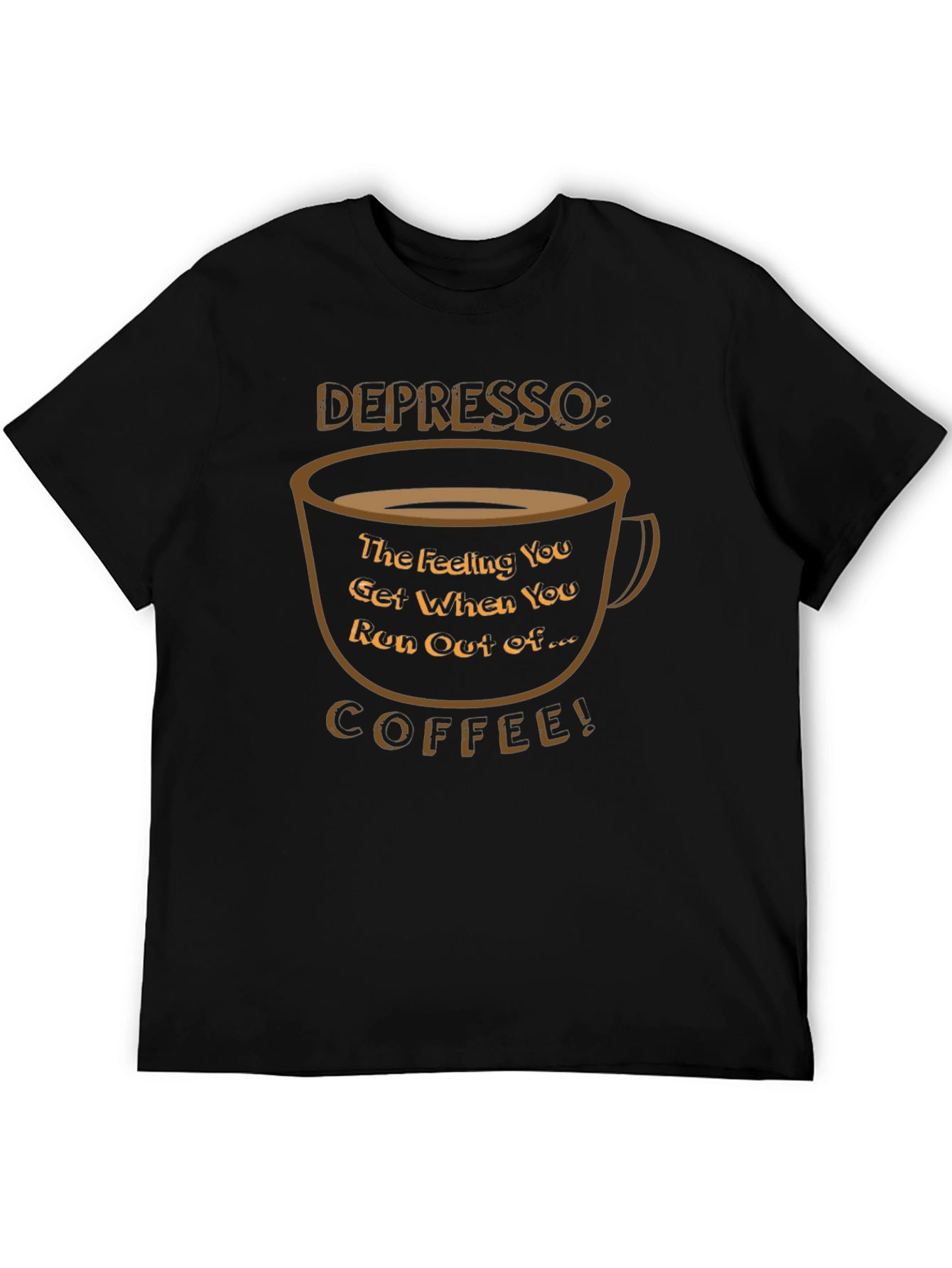 Depresso Coffee T-Shirt - Funny Caffeine Lover Tee