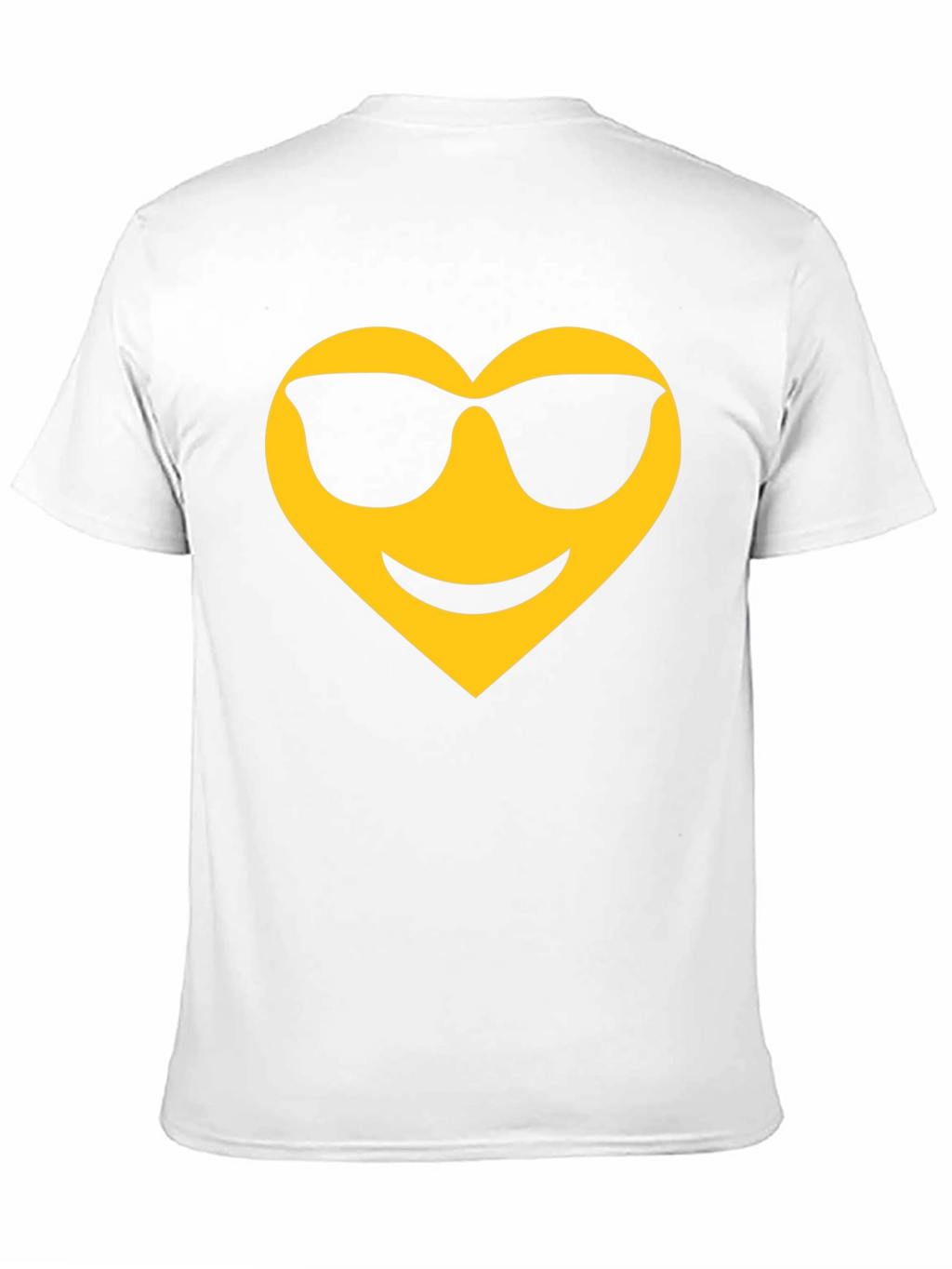 Cool Heart Emoji Black T-Shirt