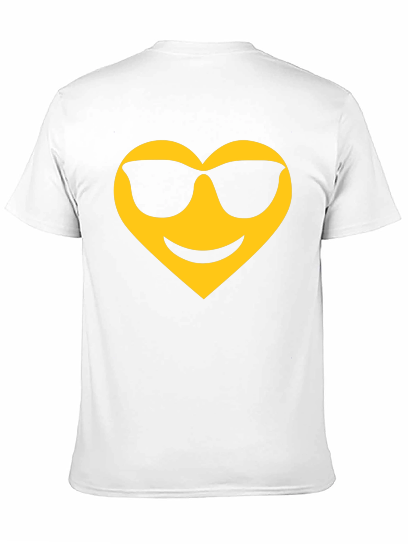 Cool Heart Emoji Black T-Shirt