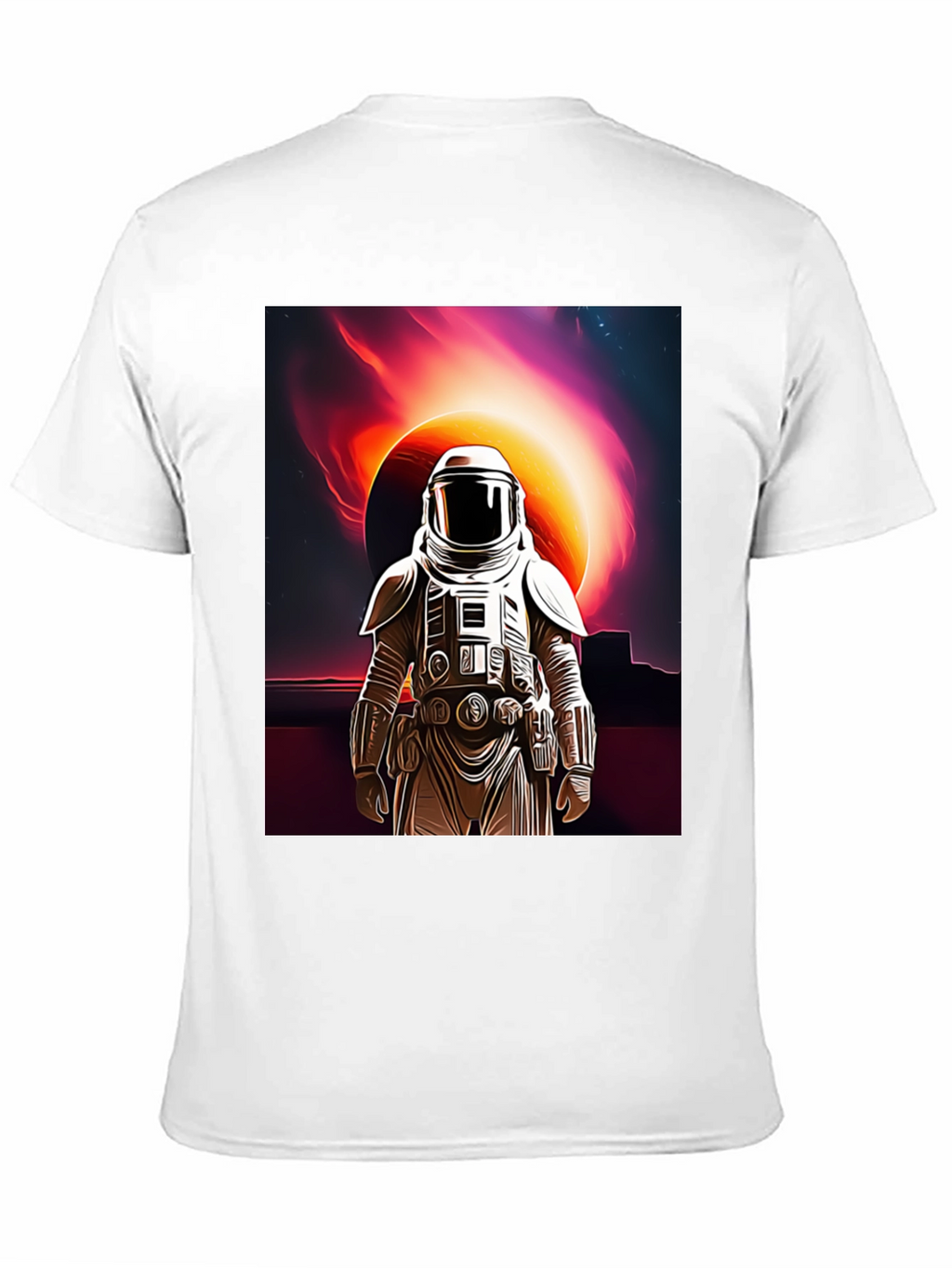 Astronaut Space Black T-Shirt