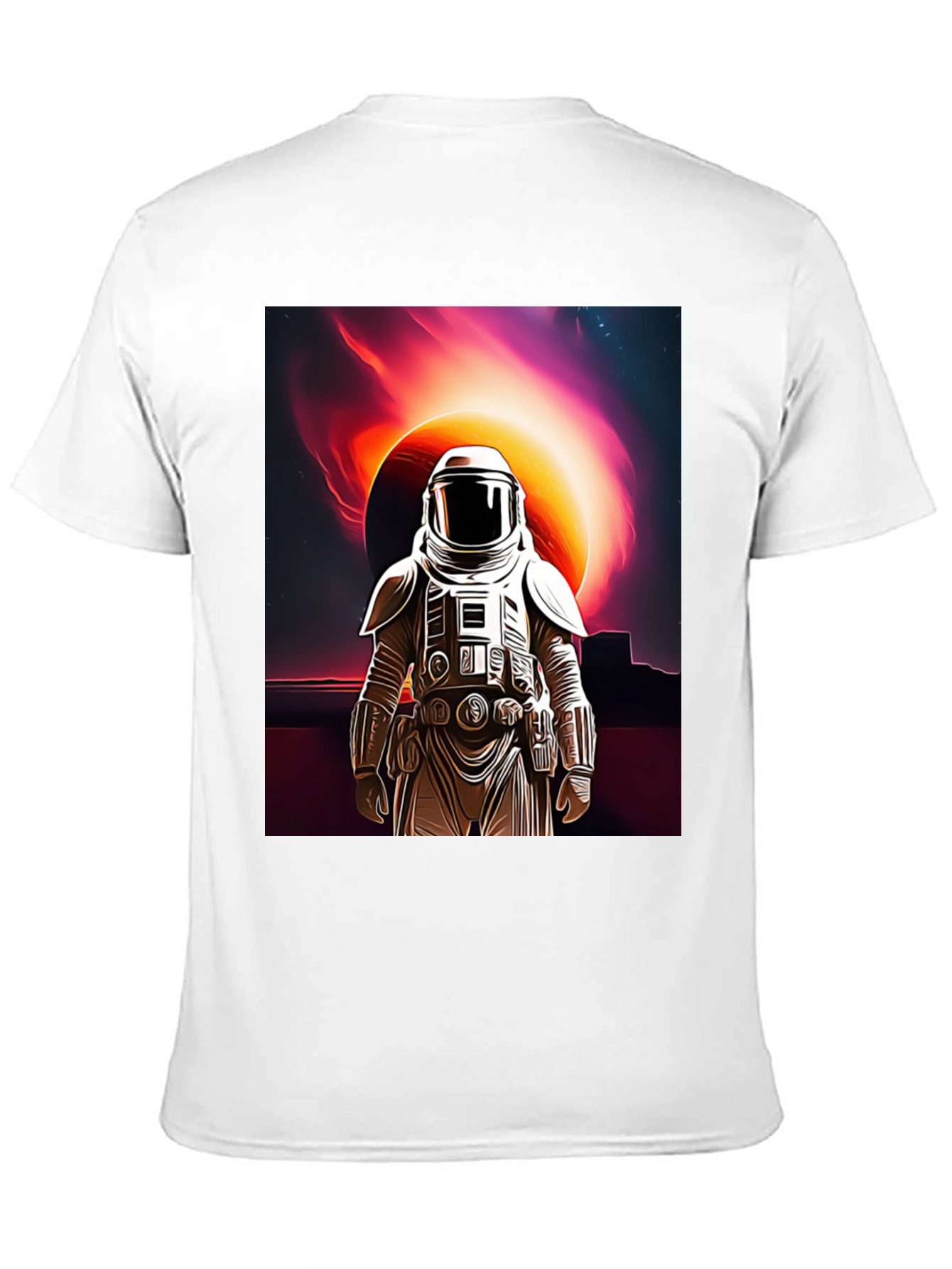 Astronaut Space Black T-Shirt