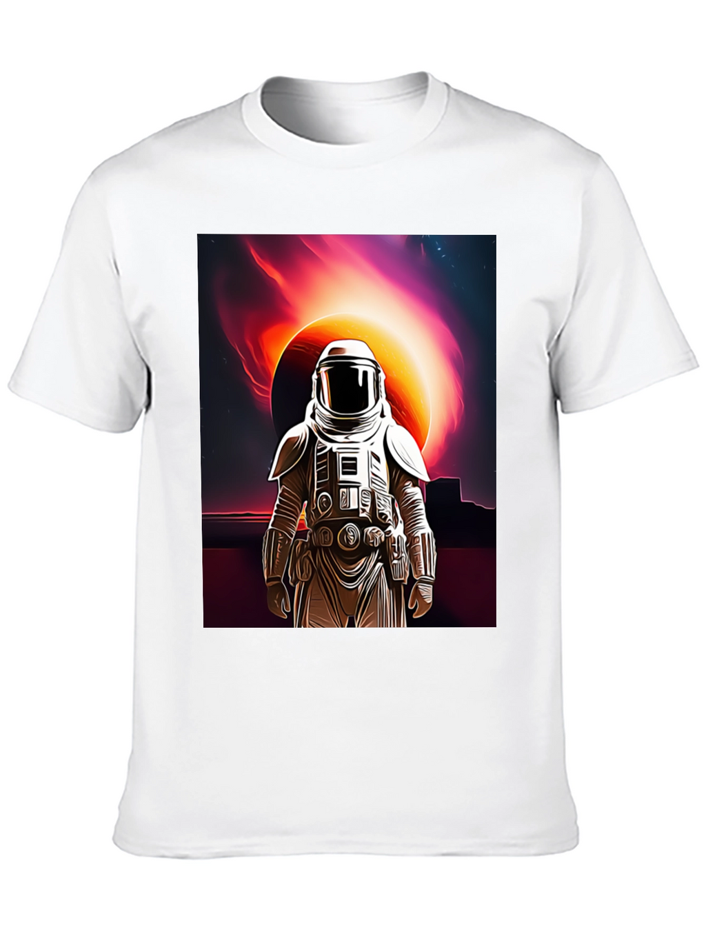 Astronaut Space Black T-Shirt