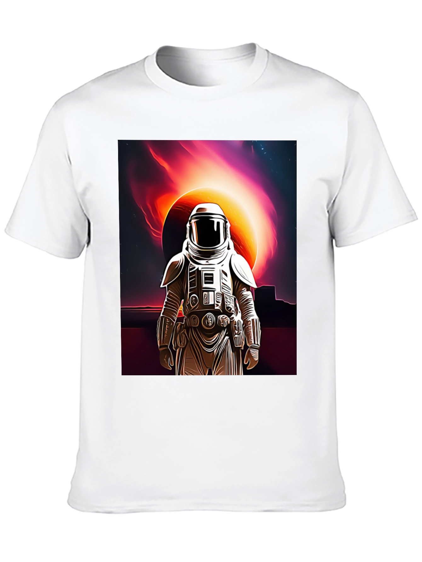 Astronaut Space Black T-Shirt