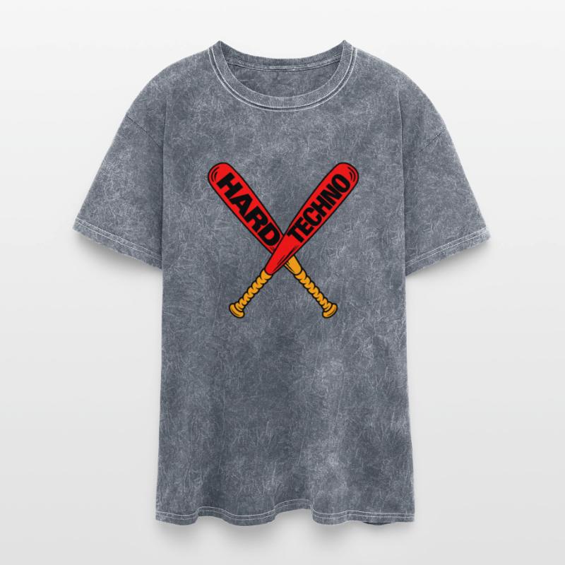 "Hard Techno" Crossed Baseball Bats – Techno Musi