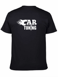 Car Tuning Graphic Tee - Black Cotton T-Shirt