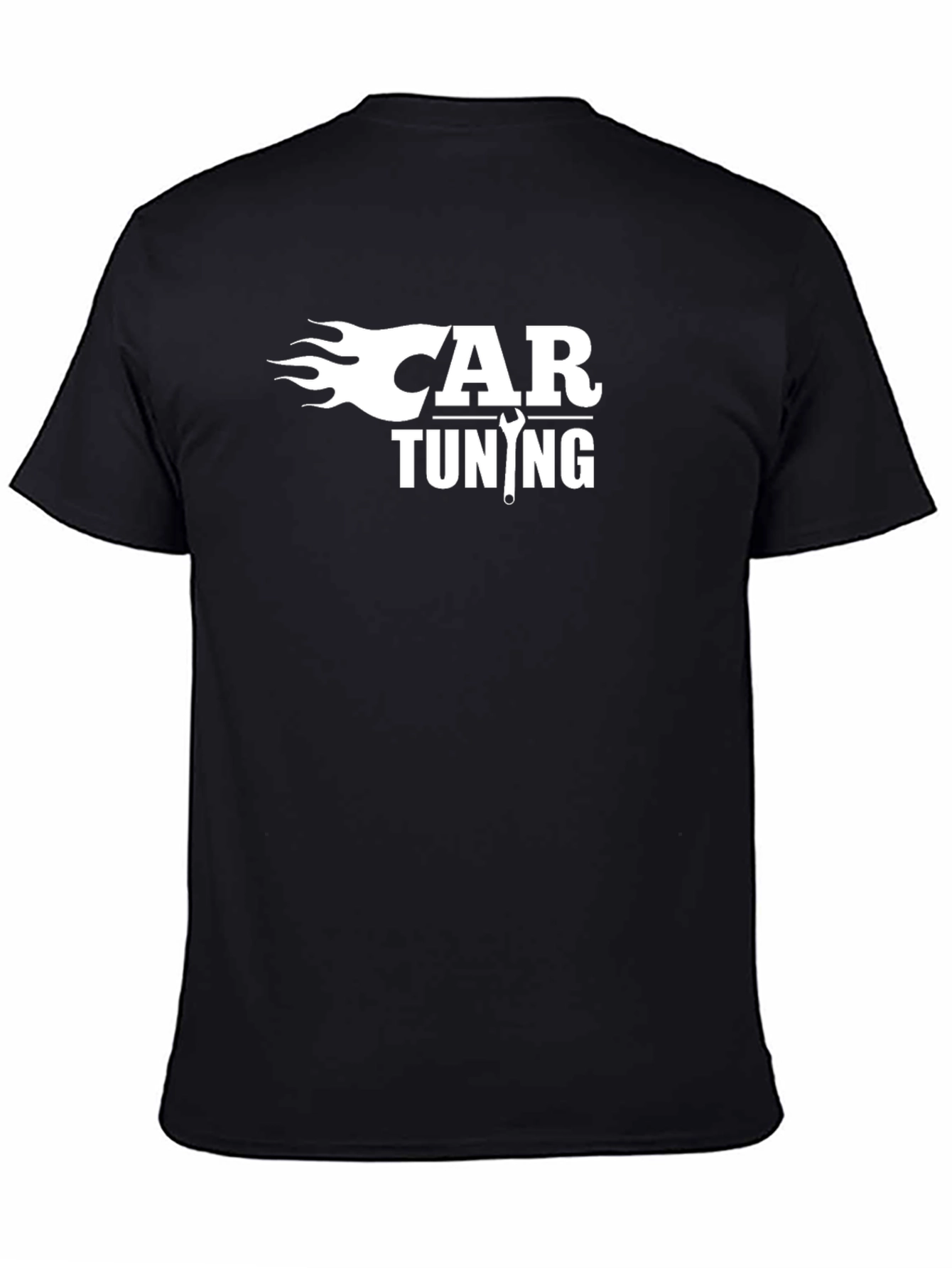 Car Tuning Graphic Tee - Black Cotton T-Shirt