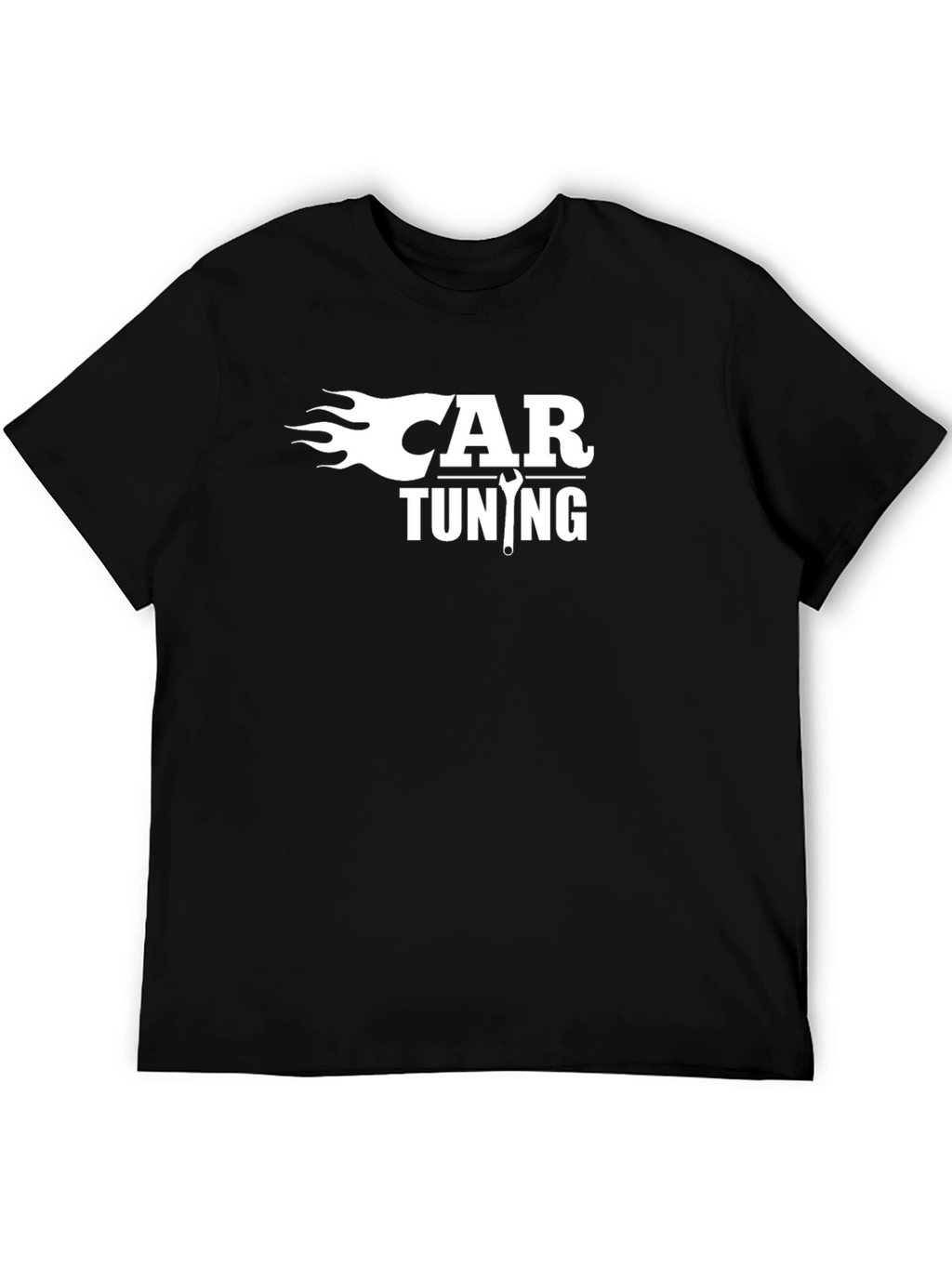 Car Tuning Graphic Tee - Black Cotton T-Shirt