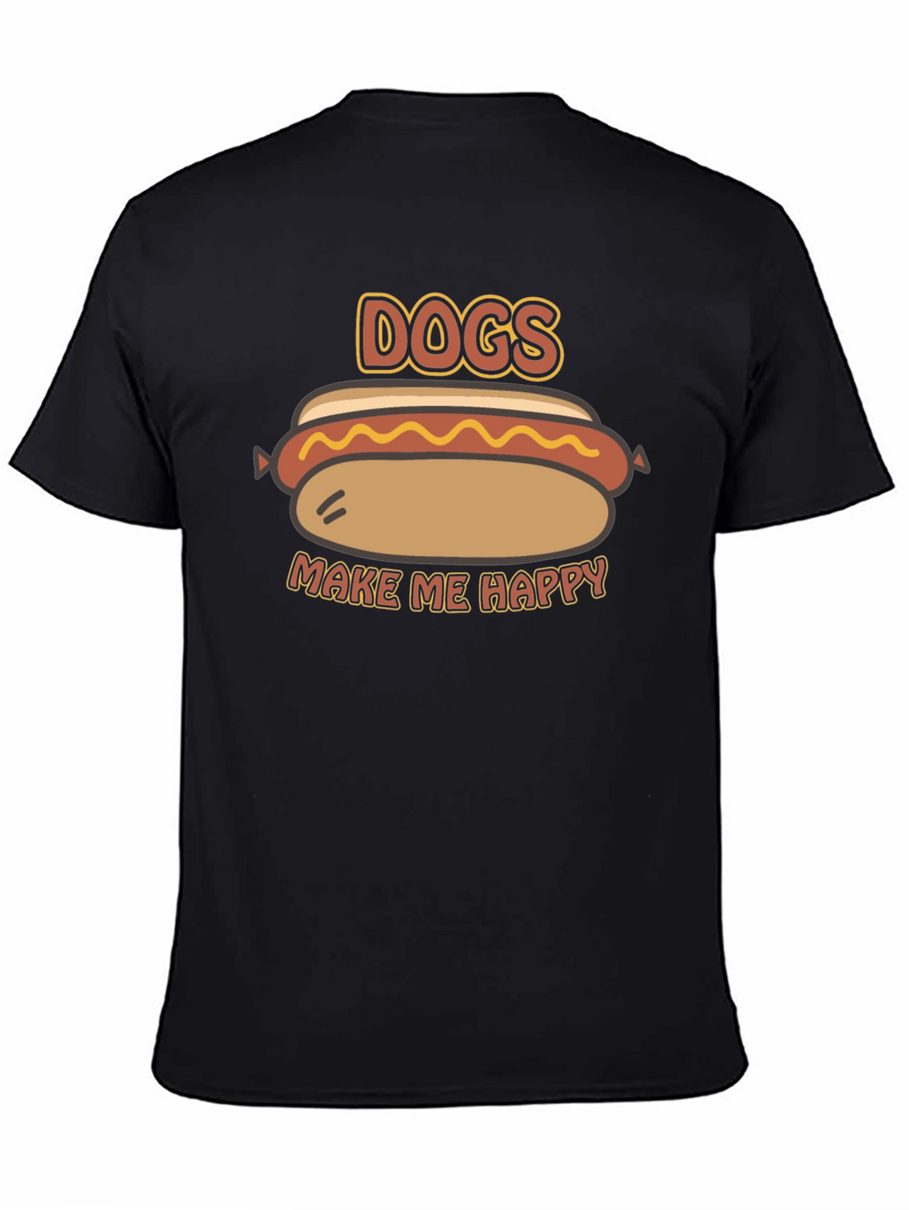 Dogs Make Me Happy Graphic T-Shirt