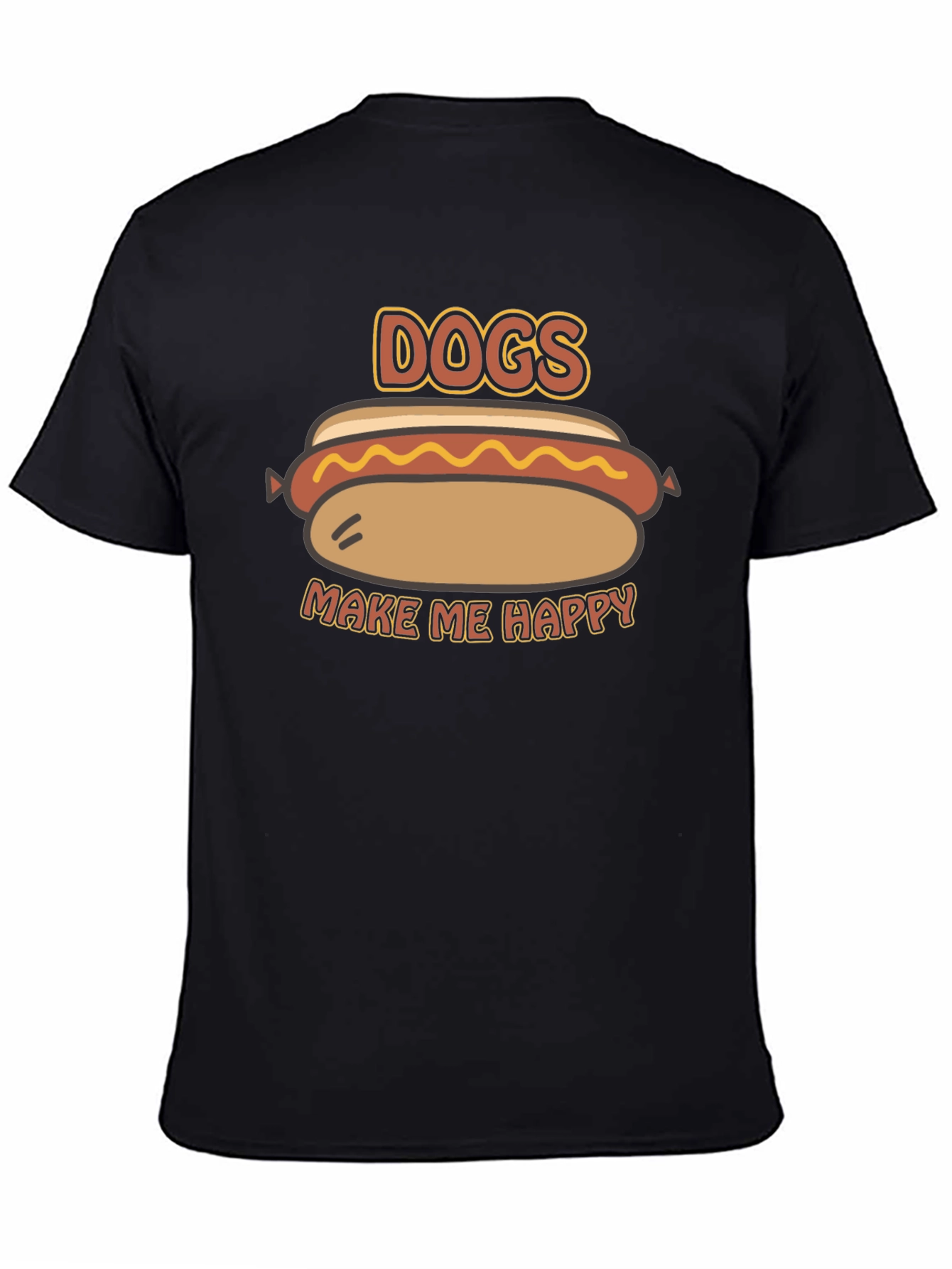 Dogs Make Me Happy Graphic T-Shirt