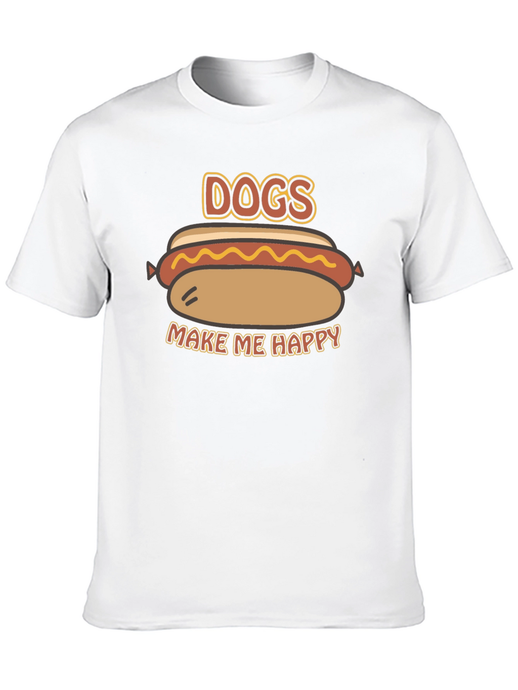 Dogs Make Me Happy Graphic T-Shirt