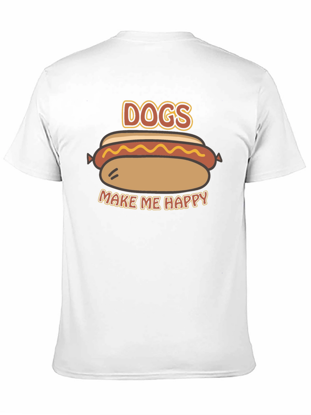 Dogs Make Me Happy Graphic T-Shirt