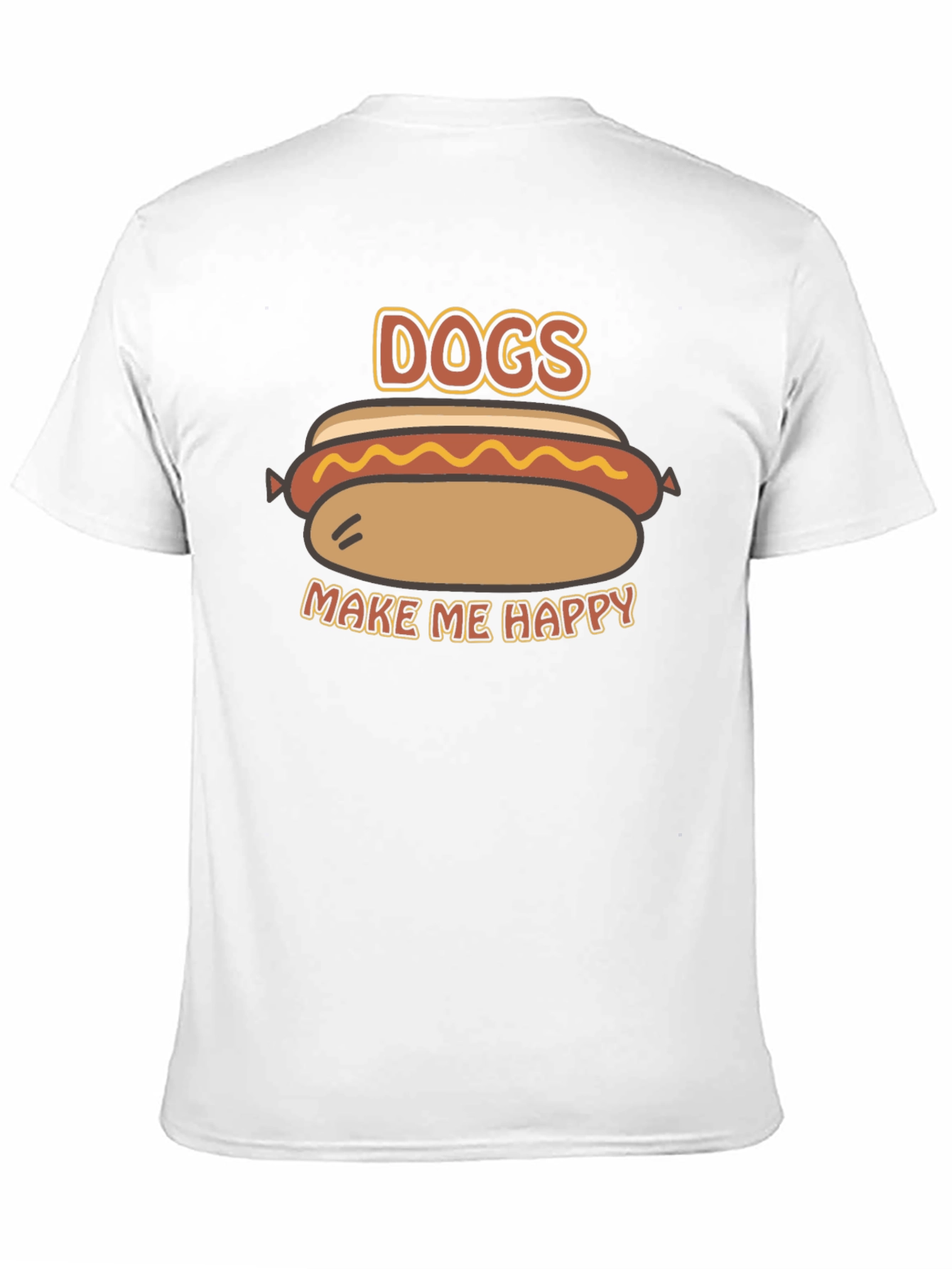 Dogs Make Me Happy Graphic T-Shirt
