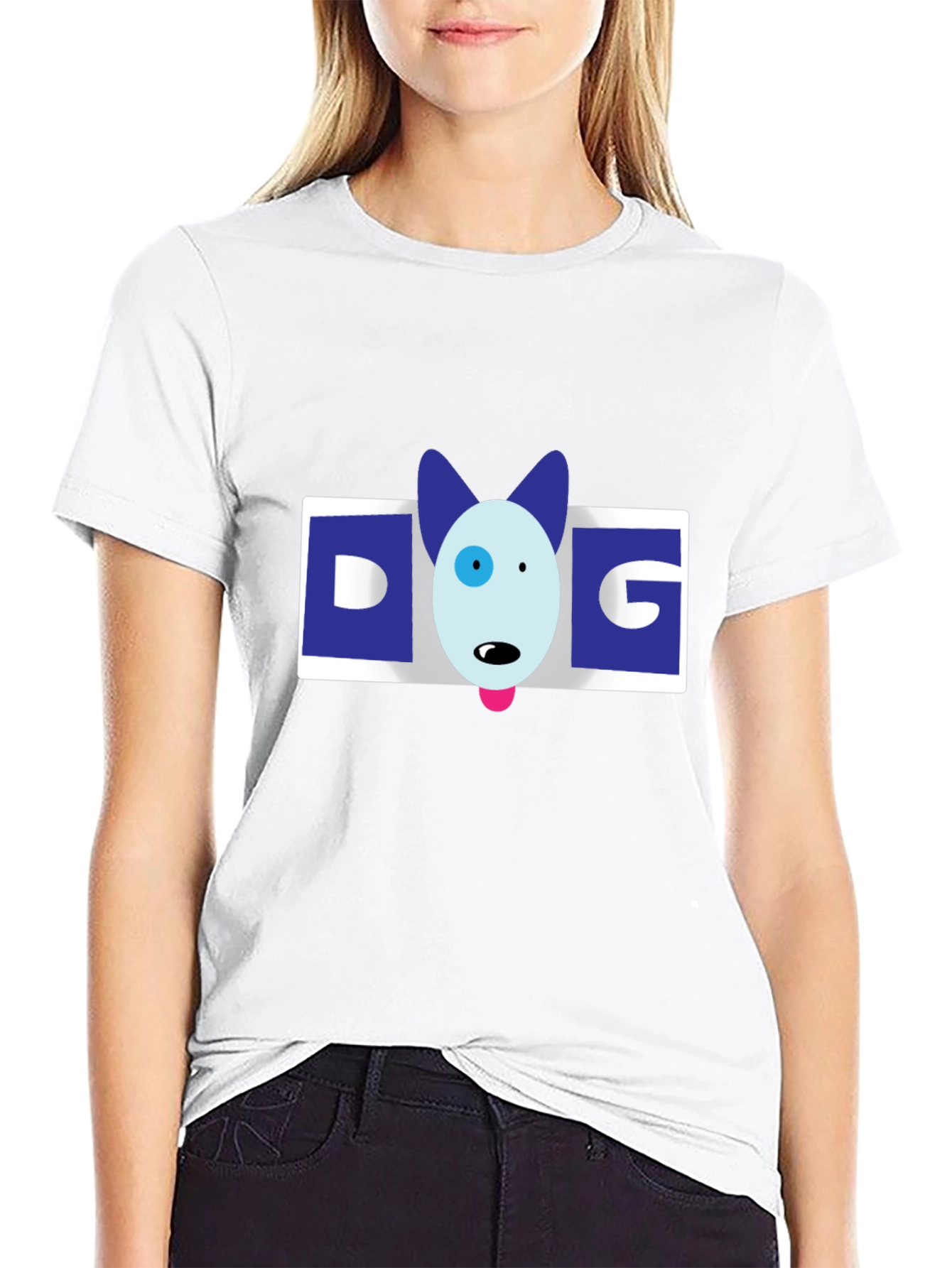 DOG Face Graphic T-Shirt – Cute Dog Lover Tee