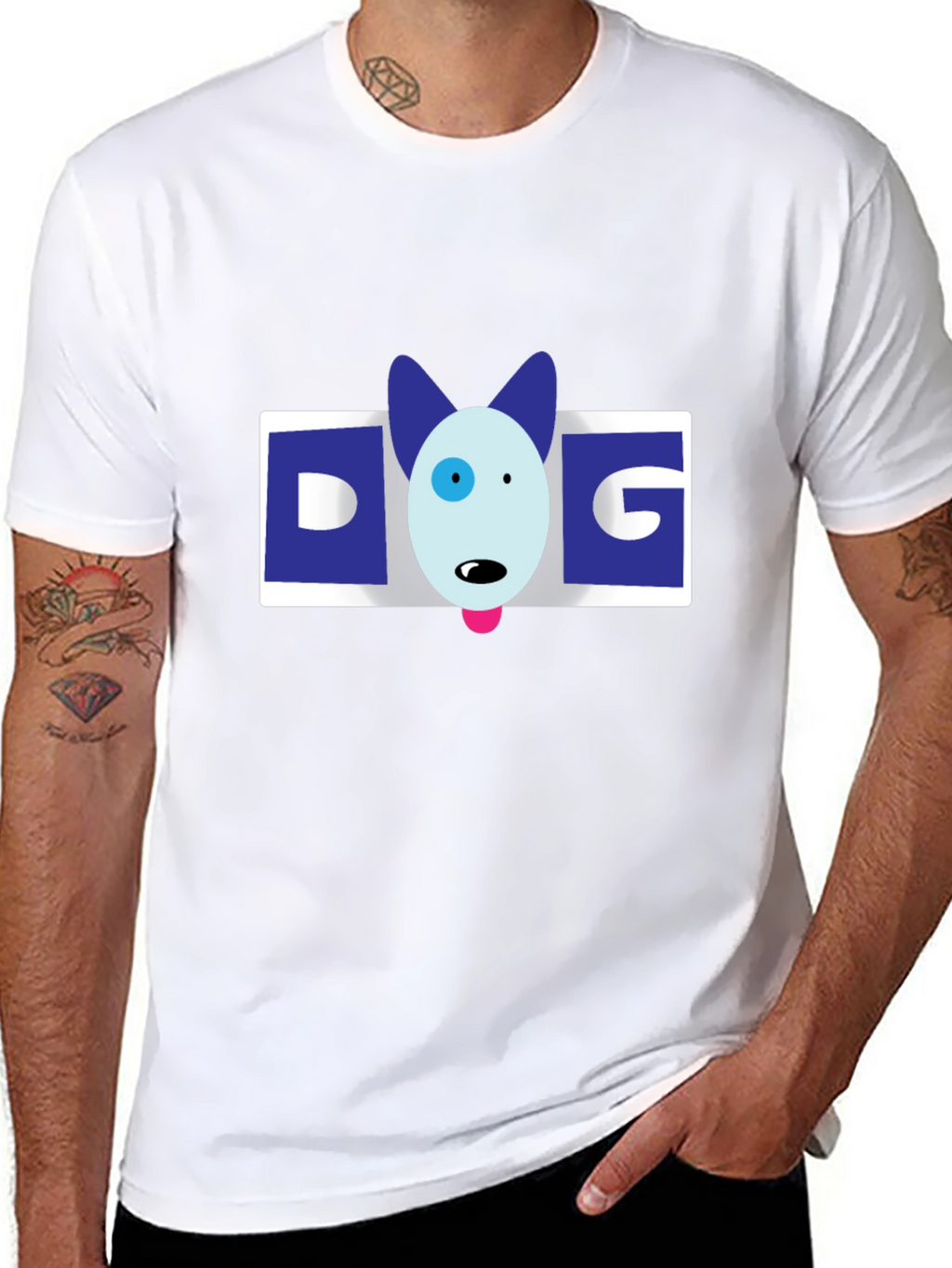DOG Face Graphic T-Shirt – Cute Dog Lover Tee