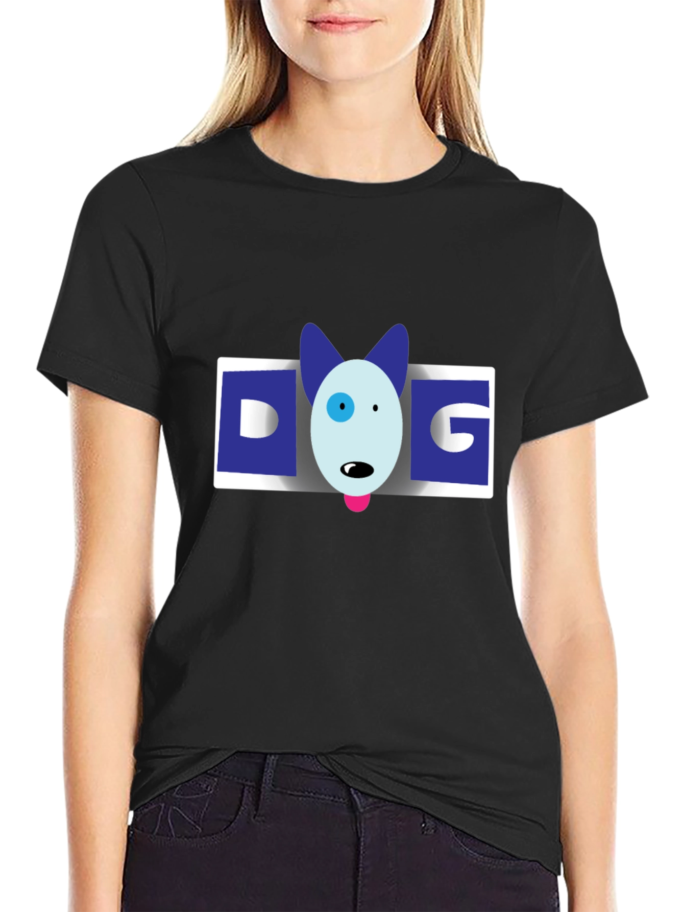 DOG Face Graphic T-Shirt – Cute Dog Lover Tee