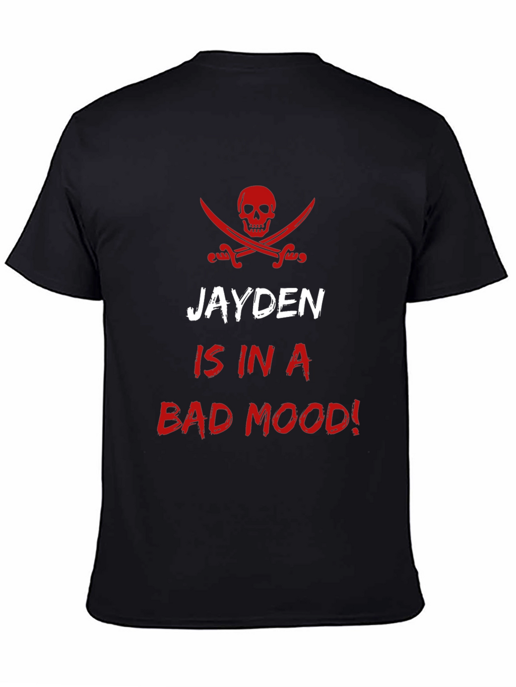 Jayden is in a Bad Mood! Pirate Skull T-Shirt