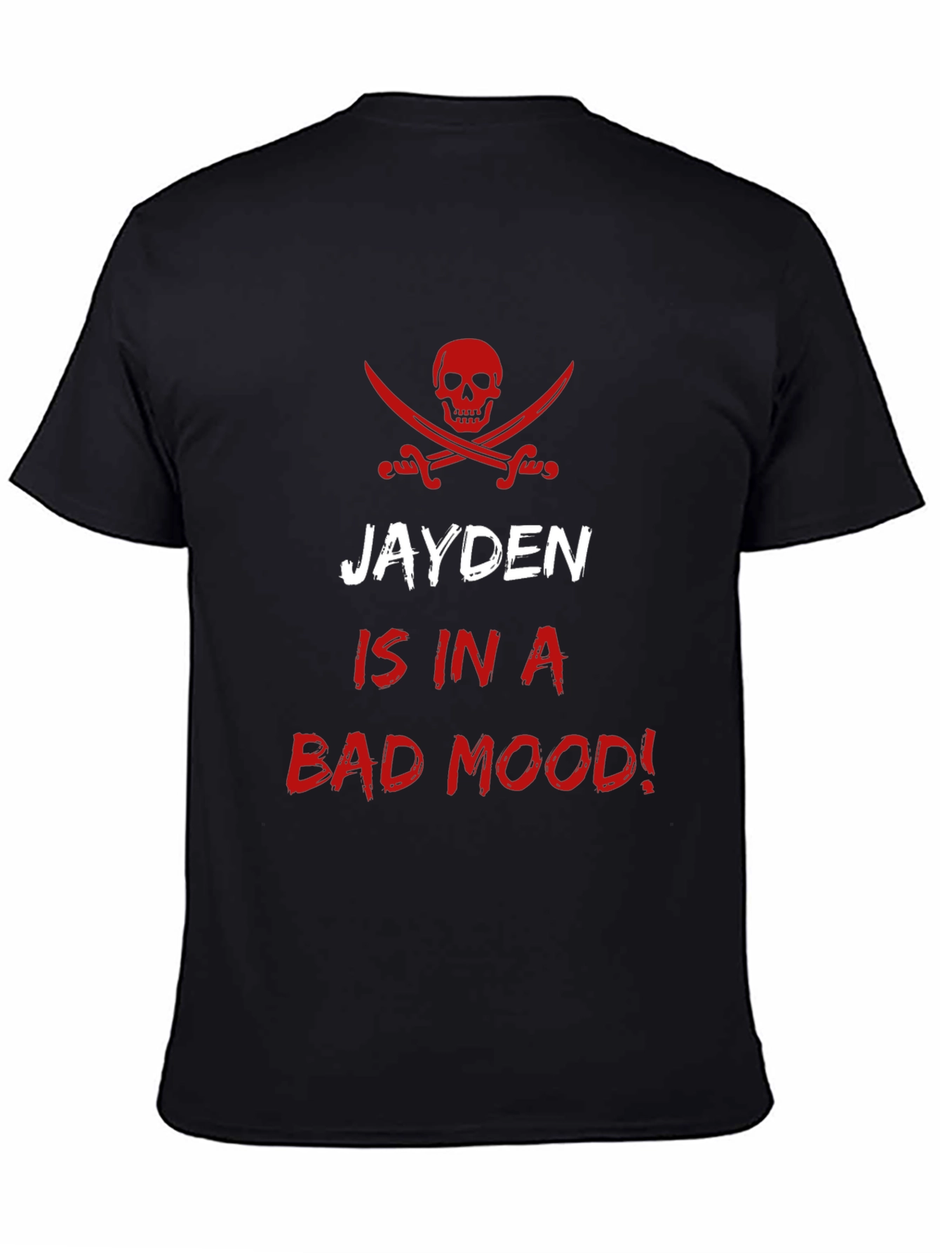 Jayden is in a Bad Mood! Pirate Skull T-Shirt