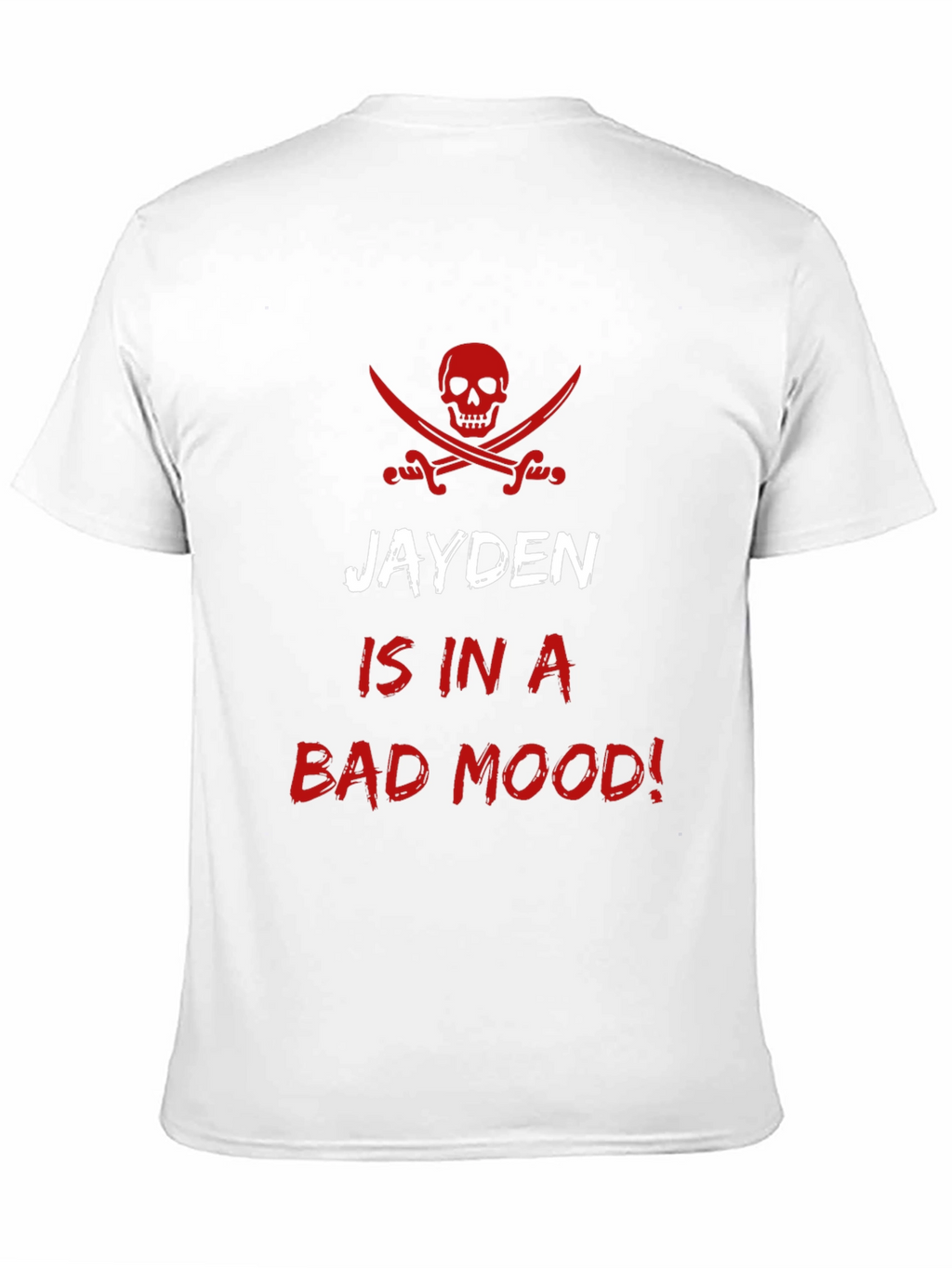 Jayden is in a Bad Mood! Pirate Skull T-Shirt