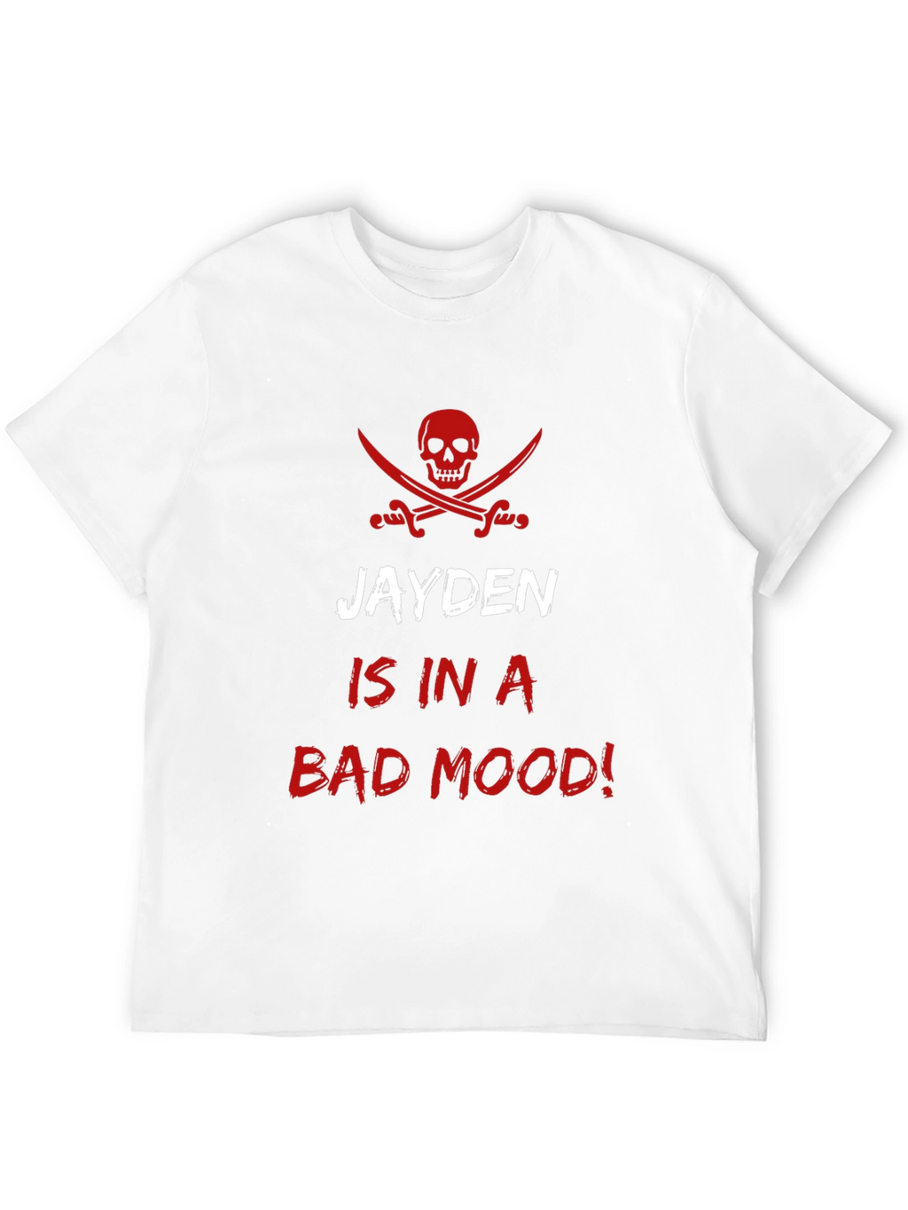 Jayden is in a Bad Mood! Pirate Skull T-Shirt