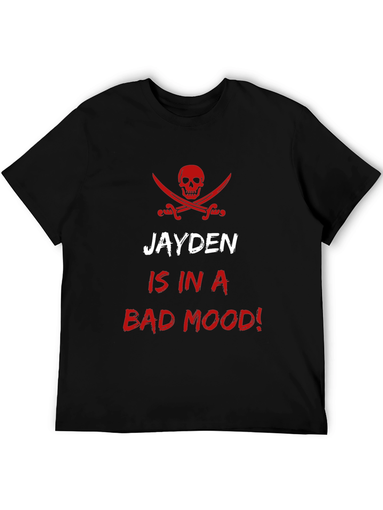 Jayden is in a Bad Mood! Pirate Skull T-Shirt
