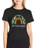 Love Teach Inspire Rainbow T-Shirt