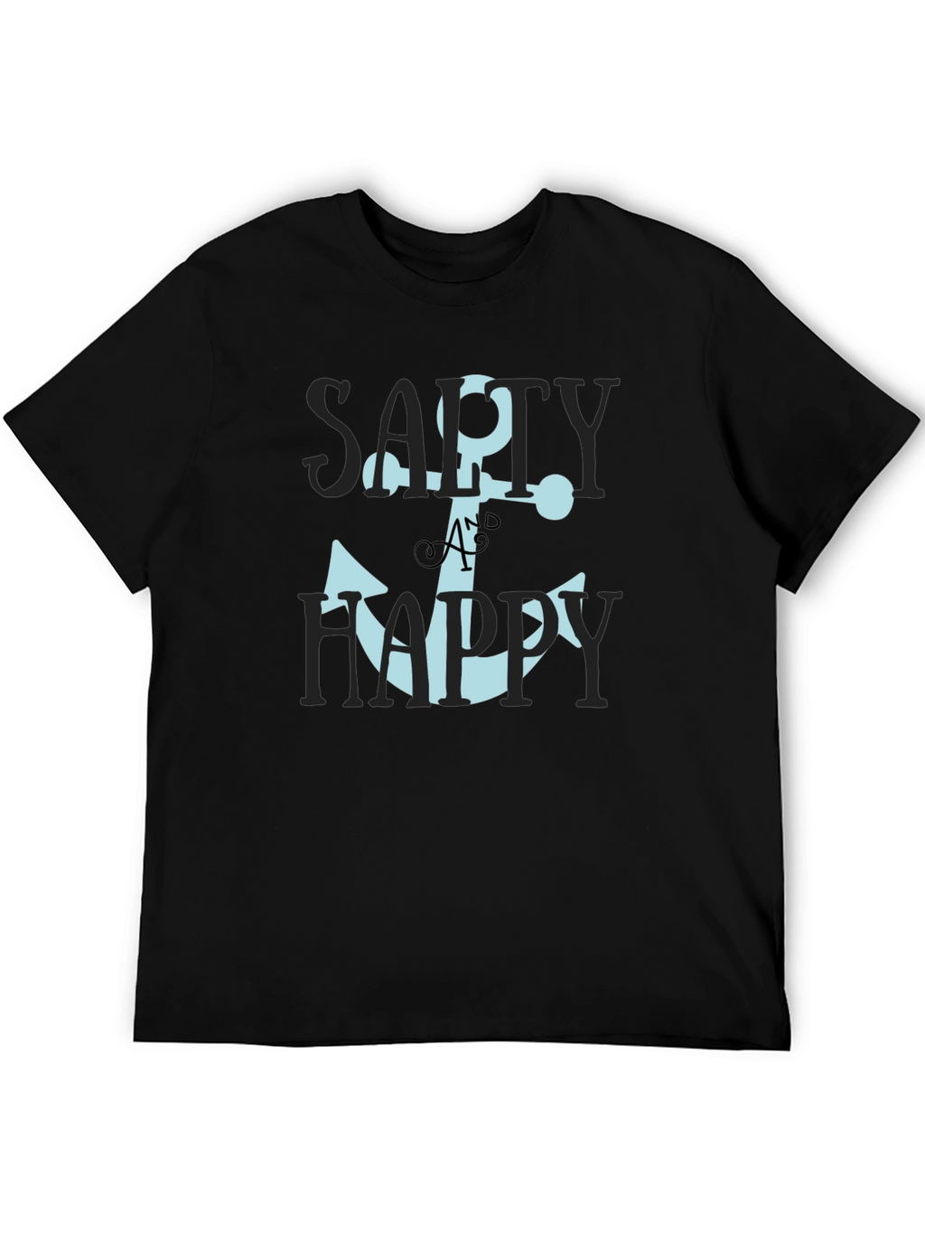 Salty & Happy Anchor Graphic Tee