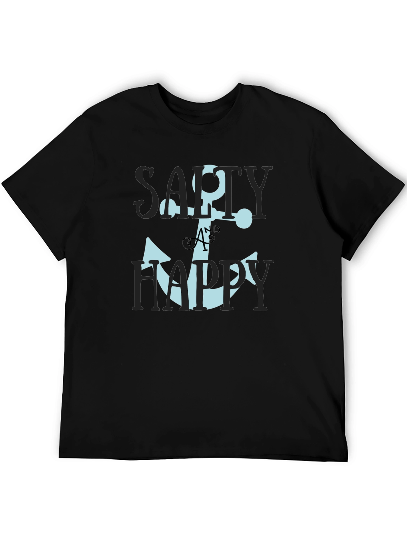Salty & Happy Anchor Graphic Tee