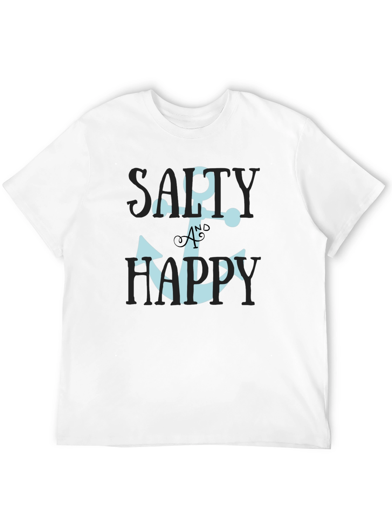 Salty & Happy Anchor Graphic Tee
