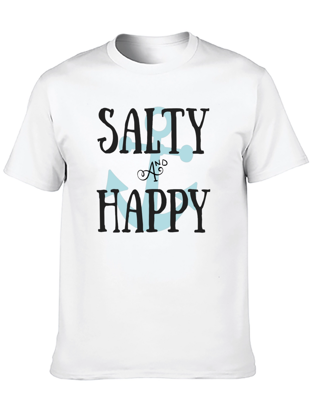 Salty & Happy Anchor Graphic Tee