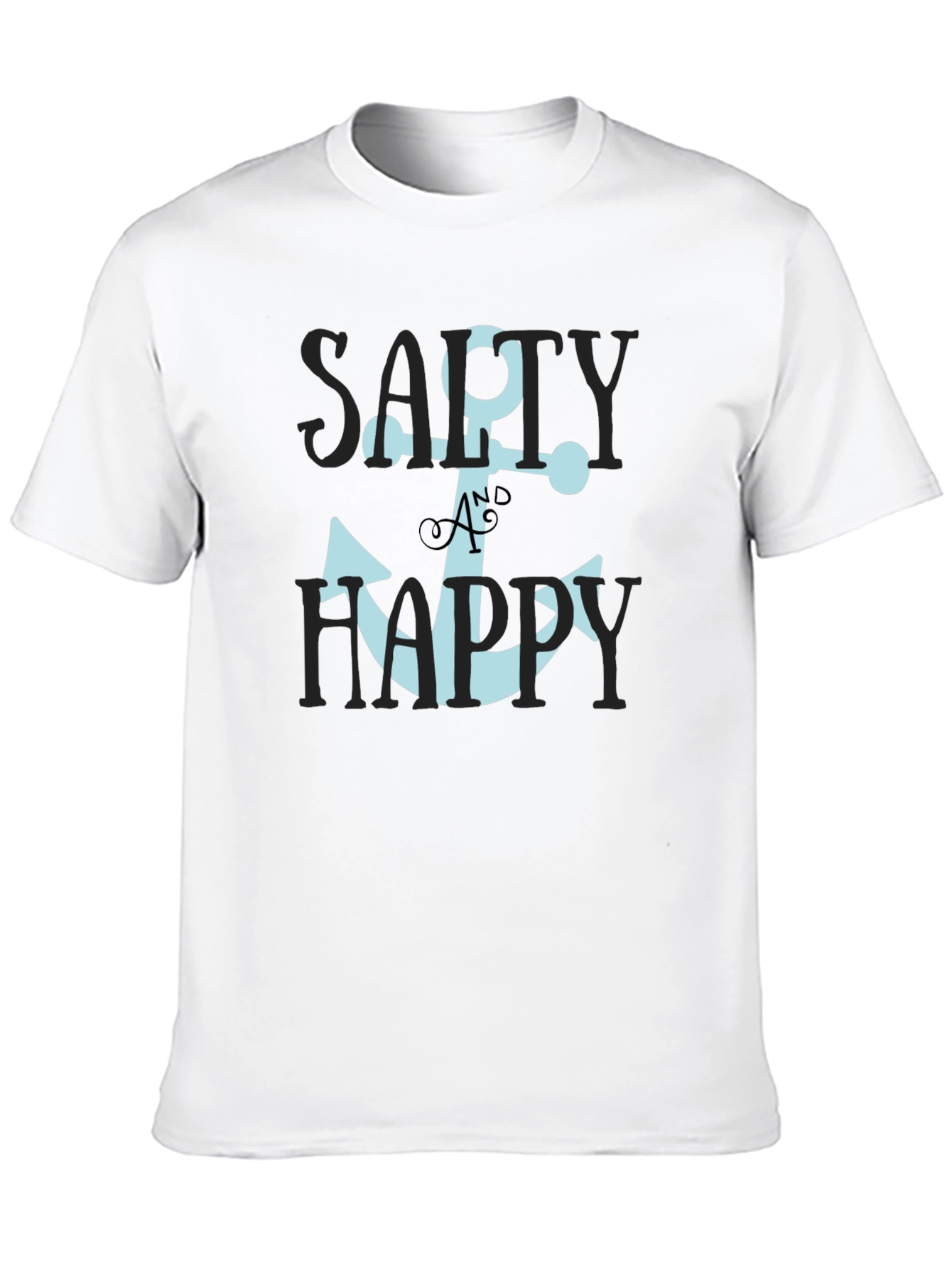 Salty & Happy Anchor Graphic Tee