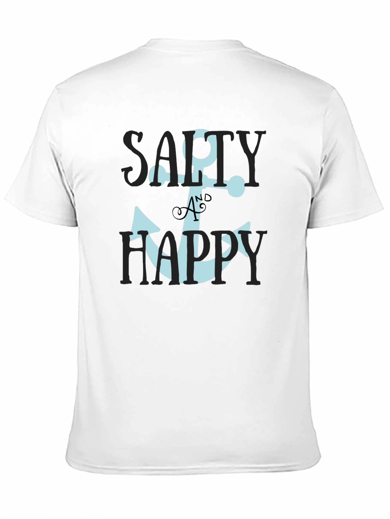 Salty & Happy Anchor Graphic Tee