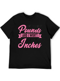 Dont Judge Me By Pounds Black Graphic Tee
