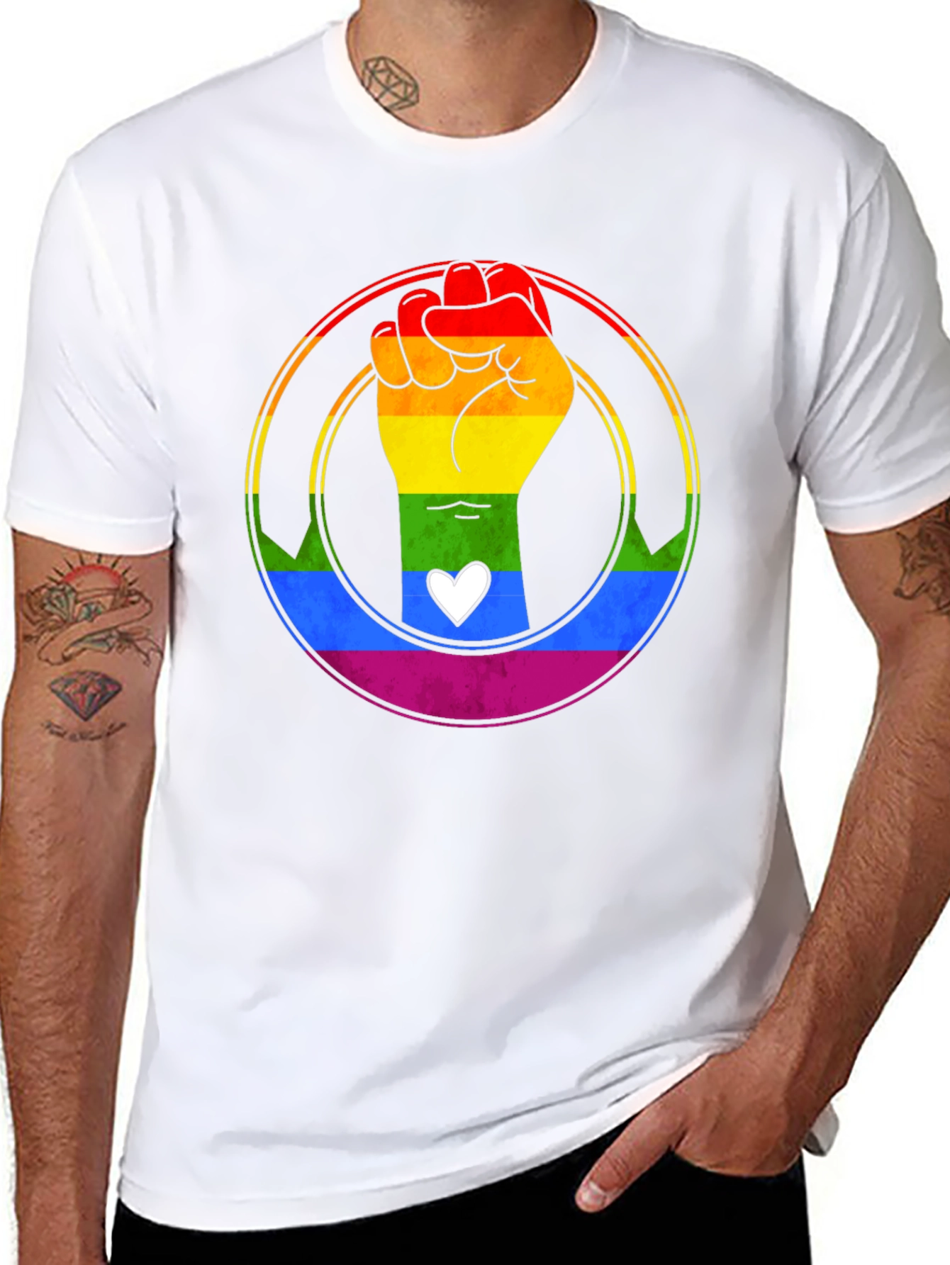LGBTQ+ Pride Fist T-Shirt